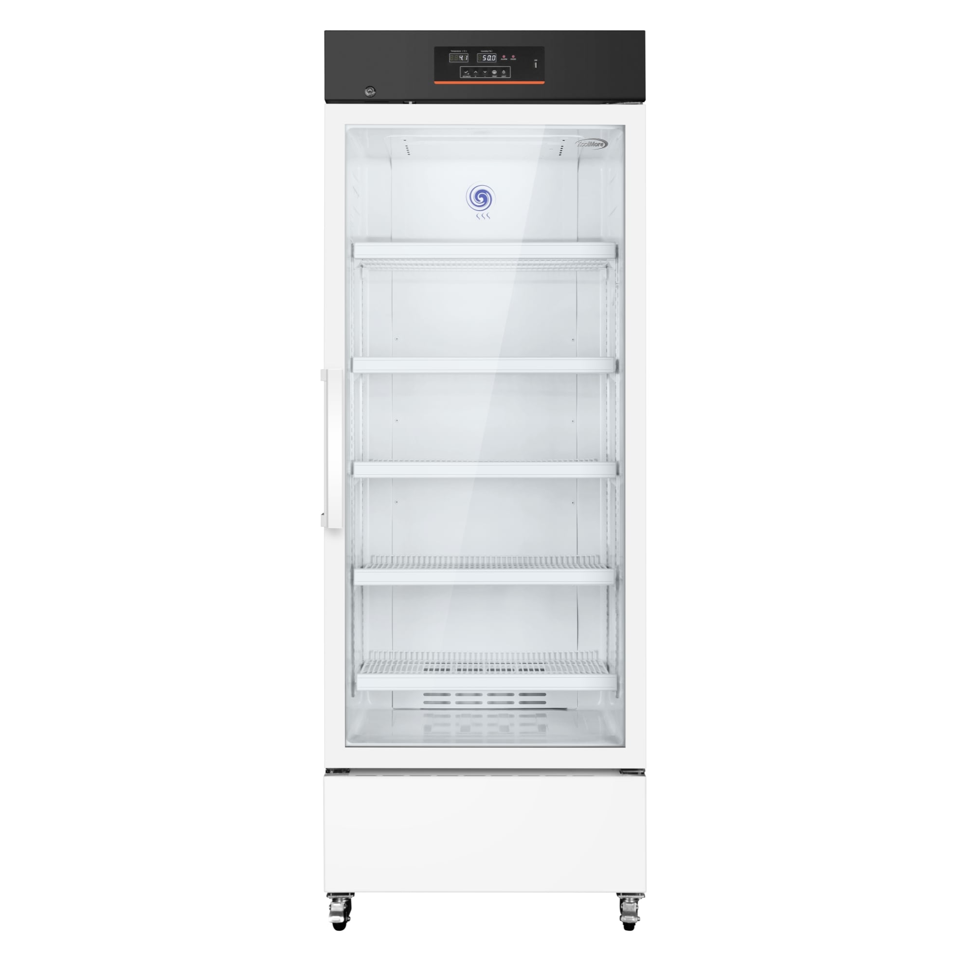 KoolMore LOW-KM-PHR-15C 15-cu ft Commercial Refrigerators 1 Glass -Door Freezerless ( White )