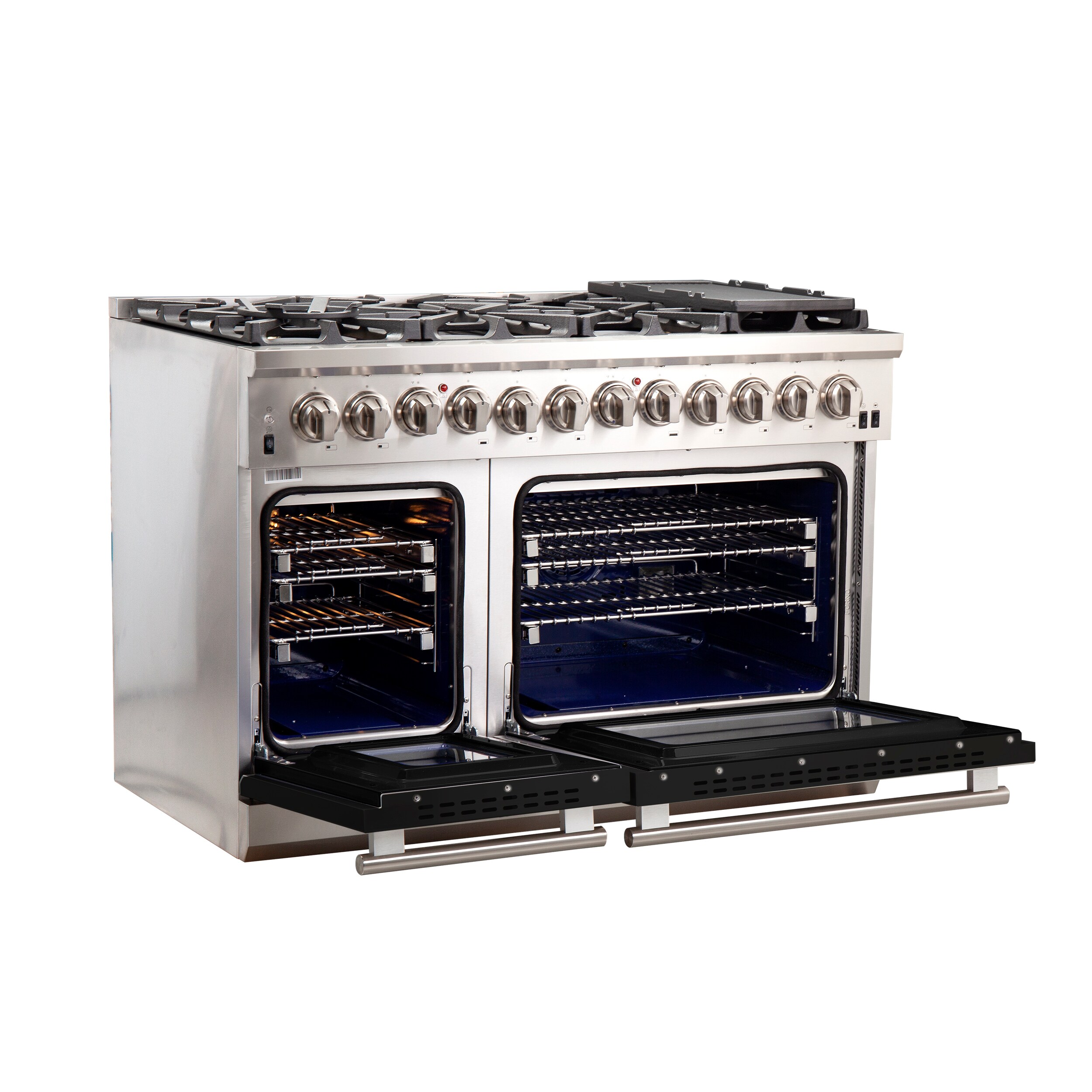 FORNO FFSGS6187-48BLK Double-Dual-Fuel-Ranges - View #4