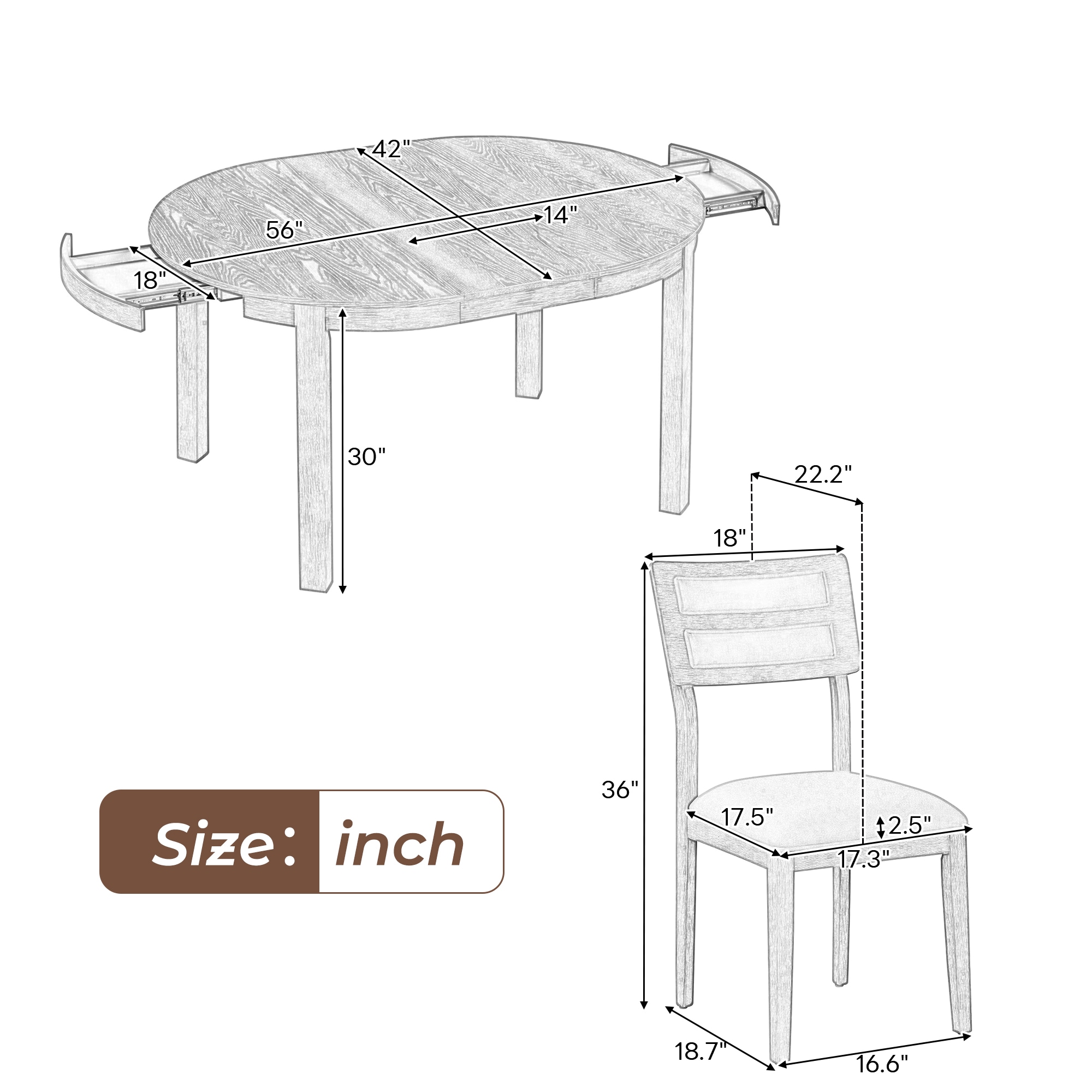 Qualler FSUDTM102E Dining-Sets - View #9