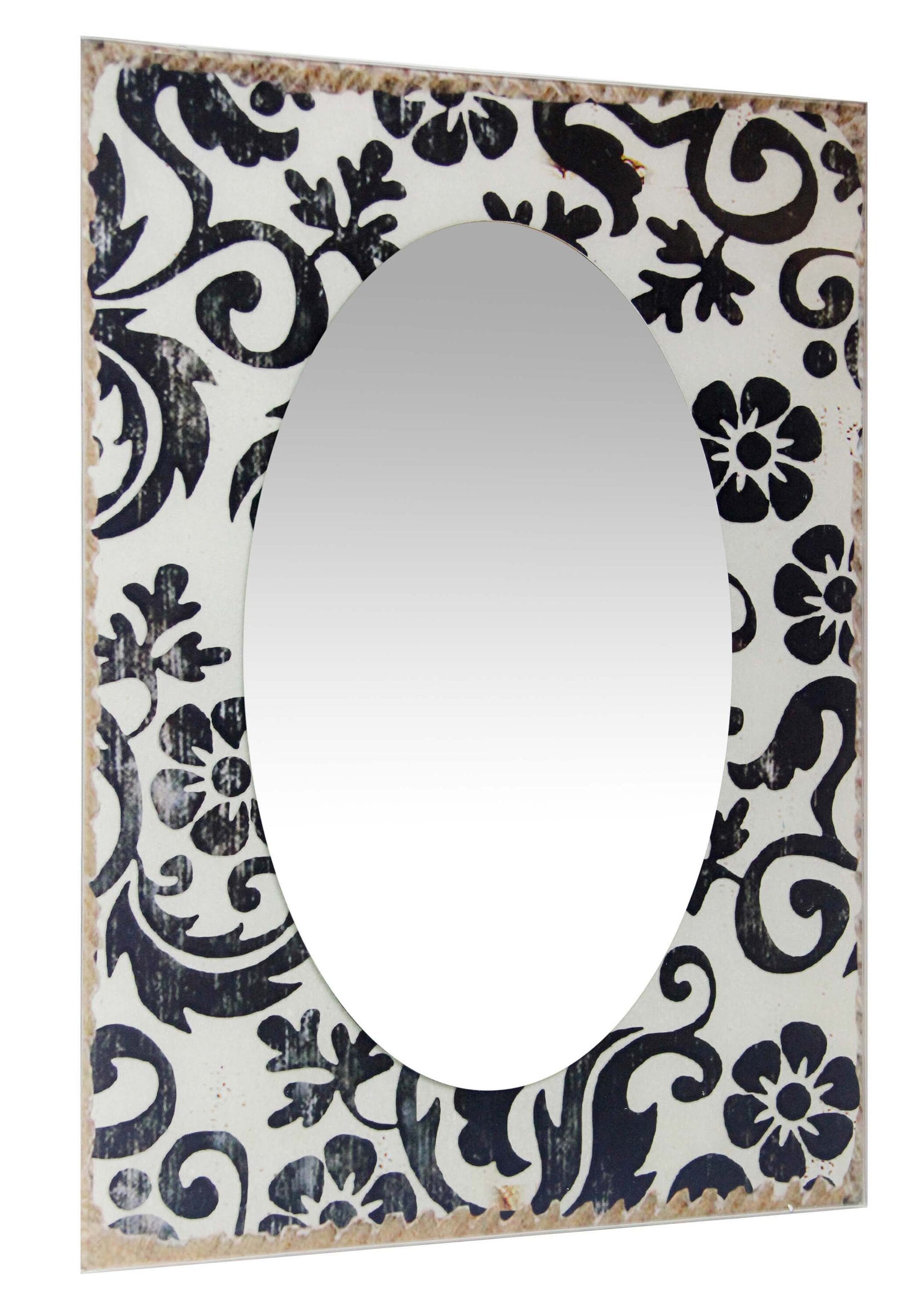 Elegant Frameless Rectangular Wall Mirror with Polished Edge, 23.5-inch