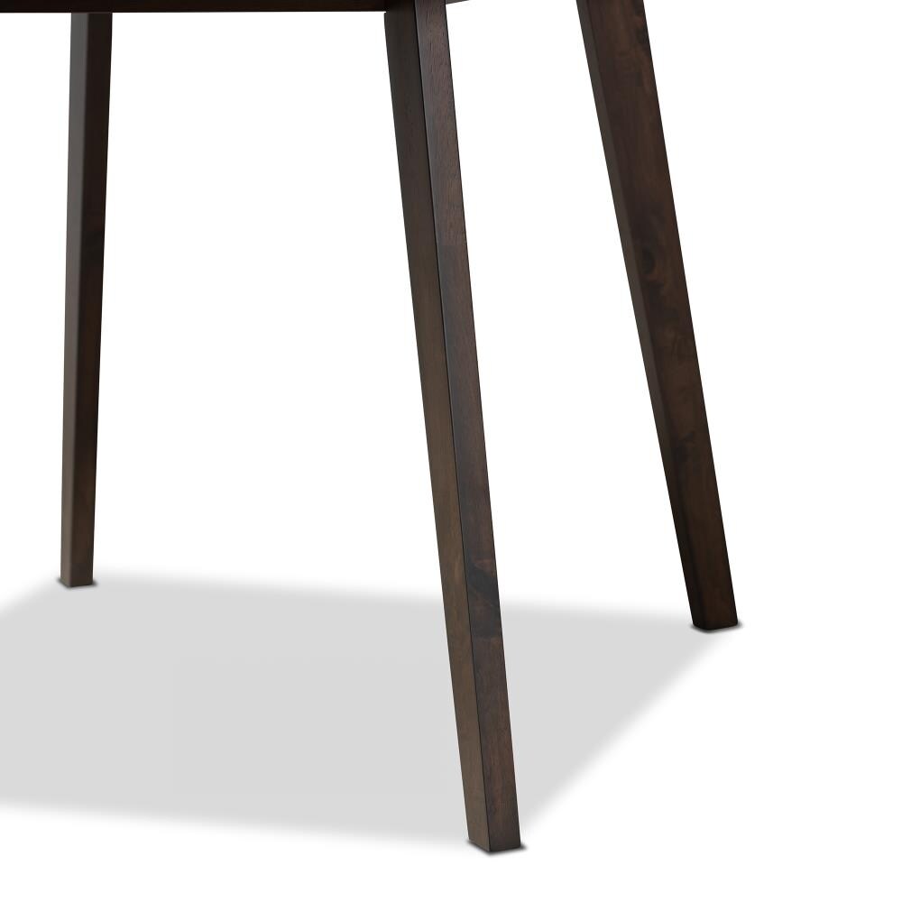 Britte Dark Oak Brown Square Wood Dining Table