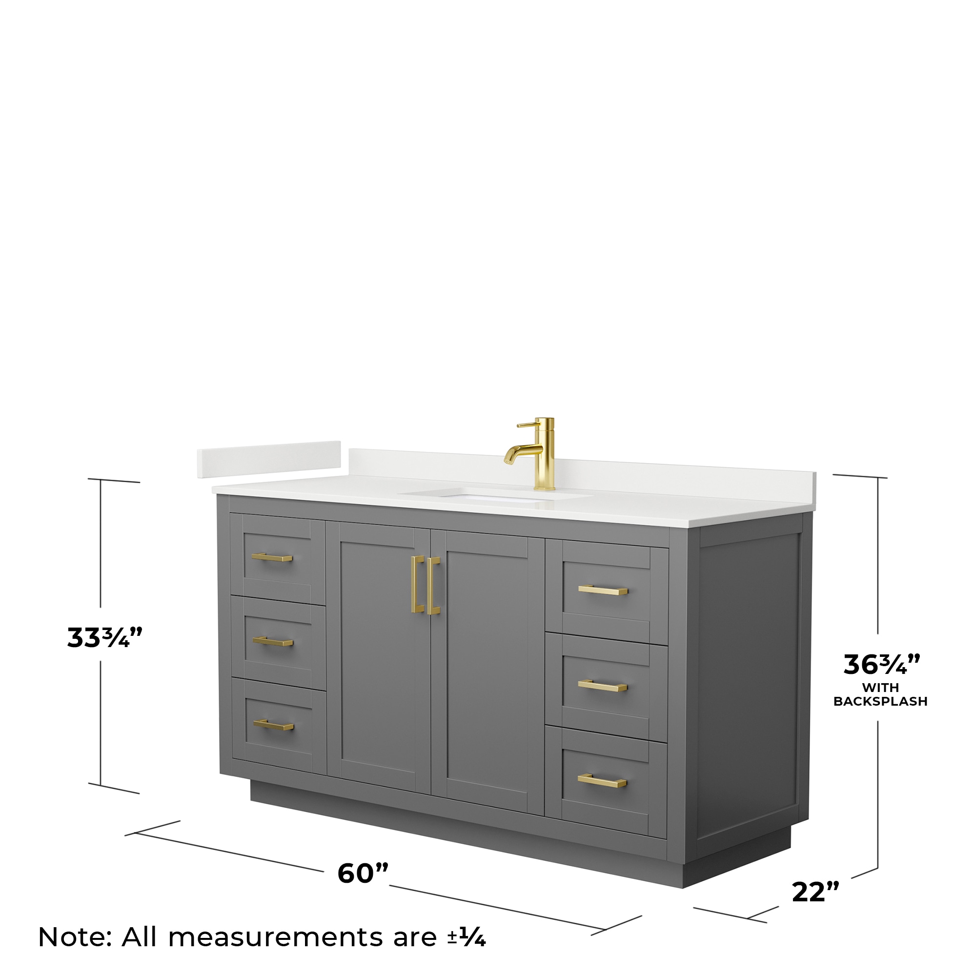 Wyndham Collection WCF292960SGGWQUNSMXX Bath-Vanity-Combo - View #5