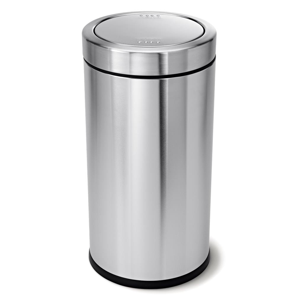 Halo 13-Liter Stainless Steel Kitchen Trash Can with Lid Indoor in the Trash  Cans department at