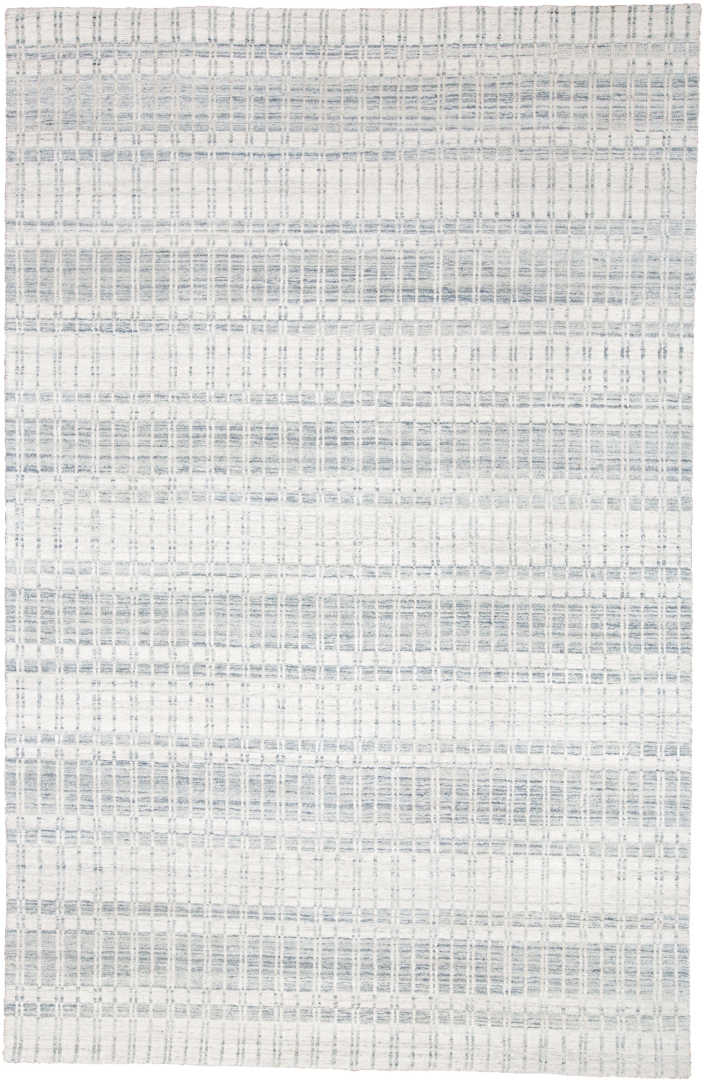 Room Envy 686R6385LBL000P00 Odami 2 x 3 (ft) Loomed Polypropylene Ivory/Spa Blue Rectangular Indoor Stripe Area rug