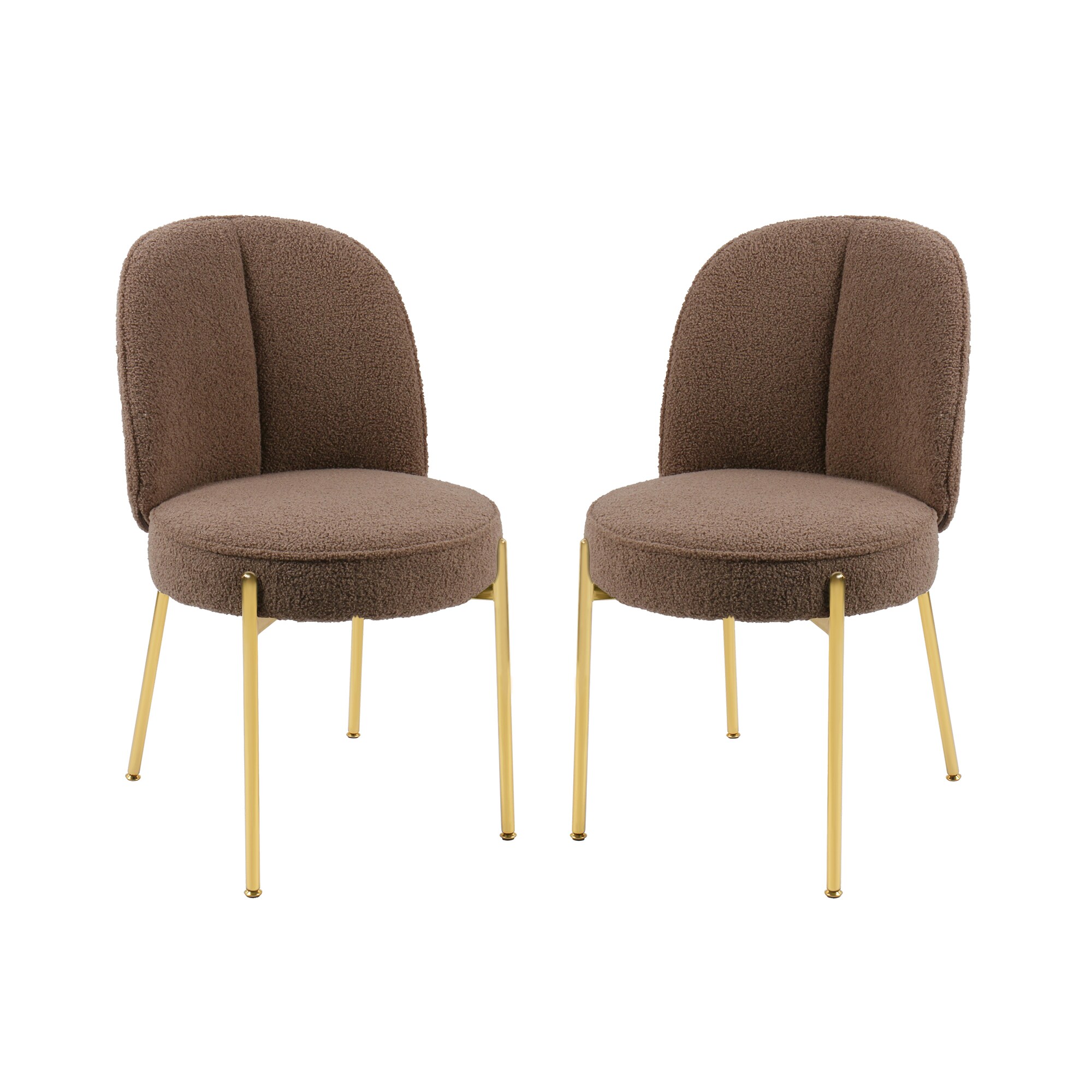 Clihome CL-DMTEDDY03 Set of Contemporary/Modern Polyester/Polyester blend Upholstered Dining side chair ( Composite Frame )