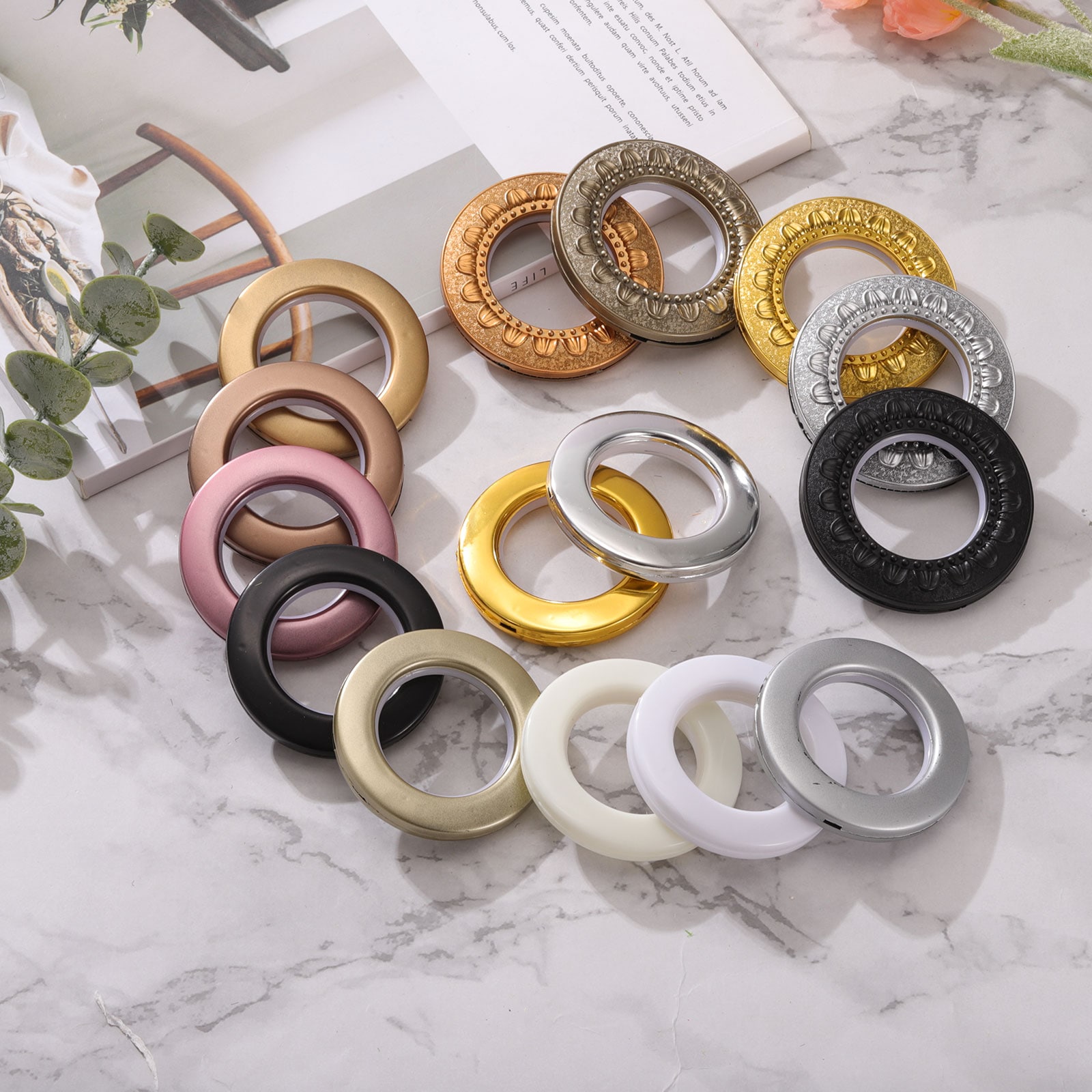 Unique Bargains S25093001UX7673 Curtain-Rings - View #4