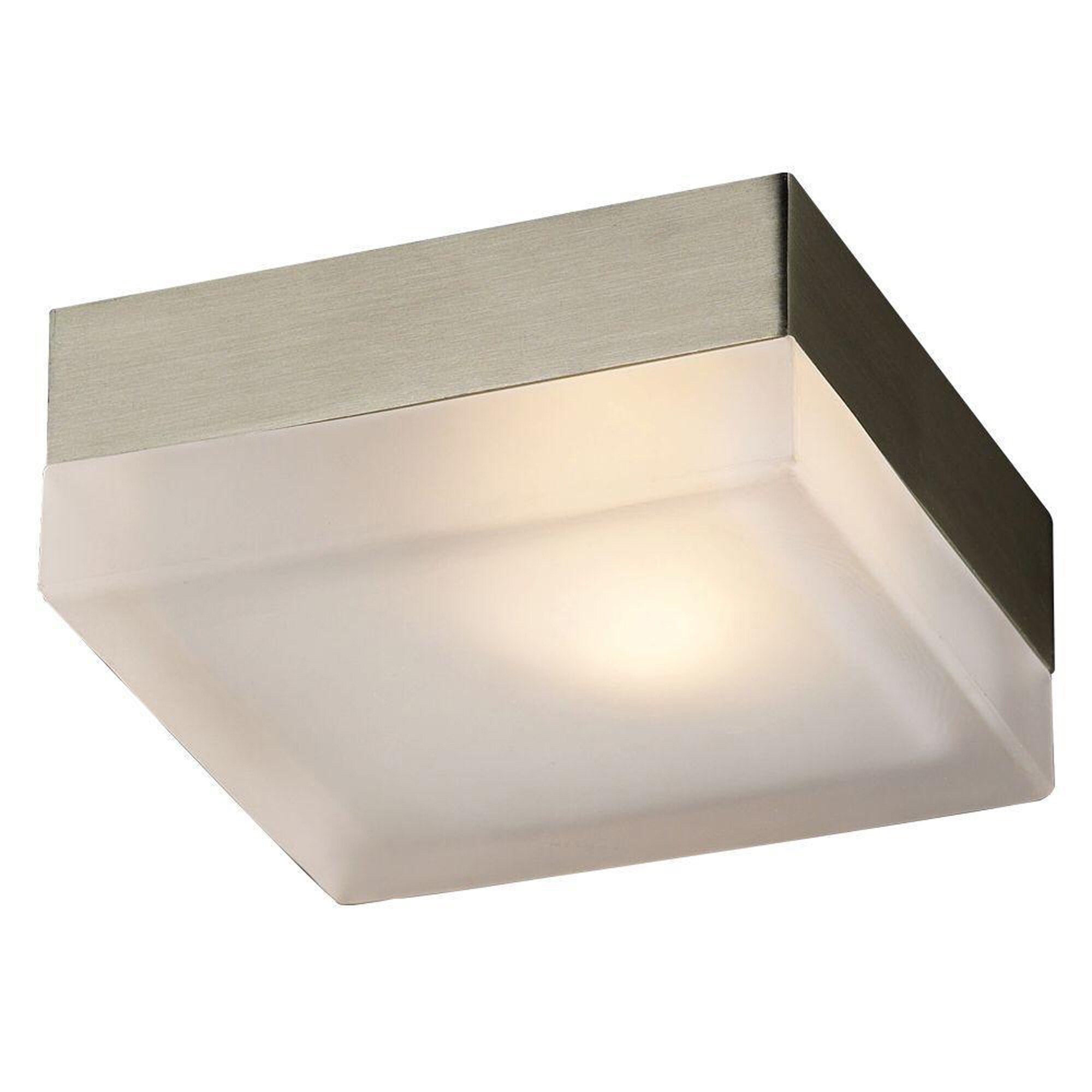 CWI Lighting 5693C5-1-615 Avoca 1-Light 5-in Satin Nickel Flush Mount Light