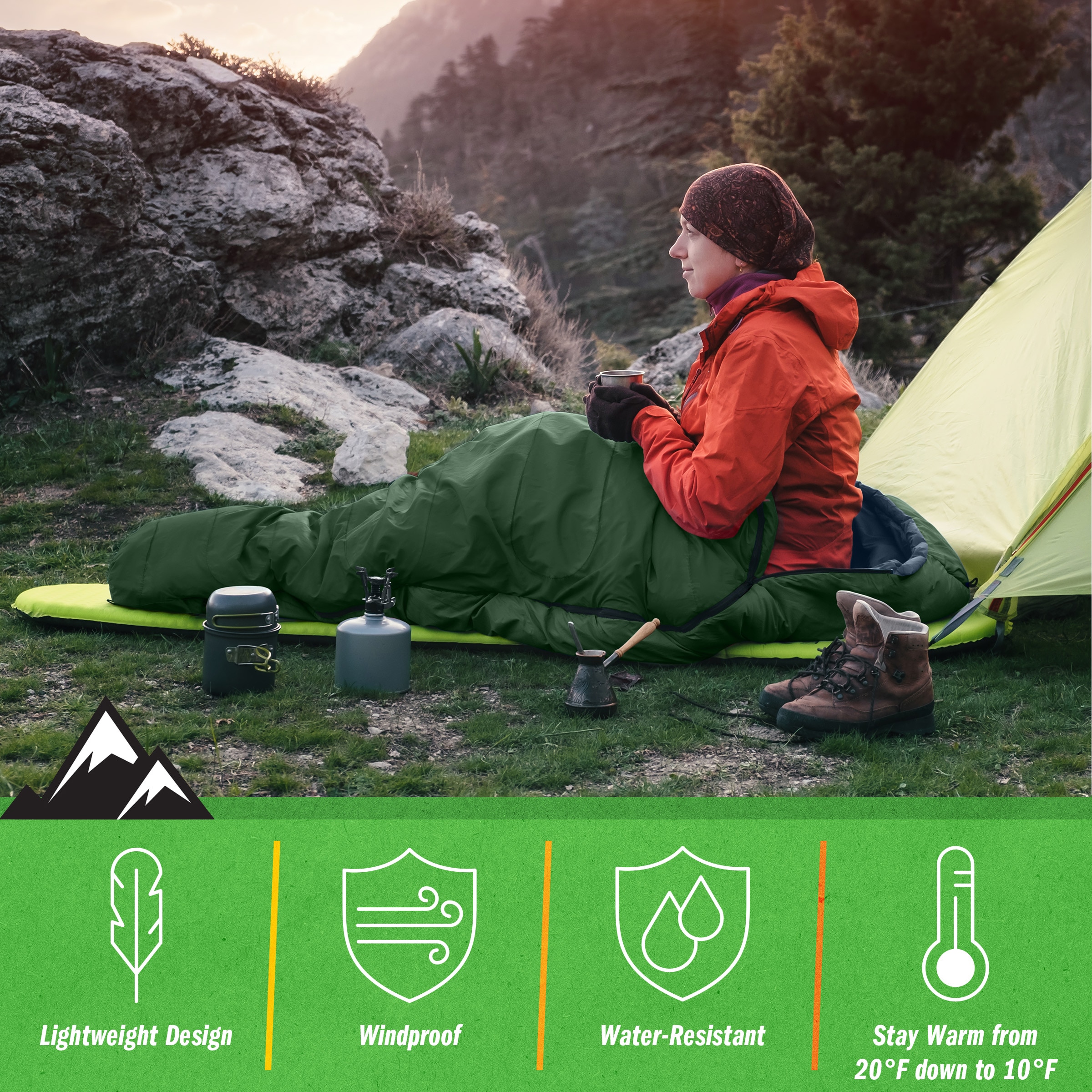 Wakeman 75-CMP1162 Sleeping-Bags - View #3