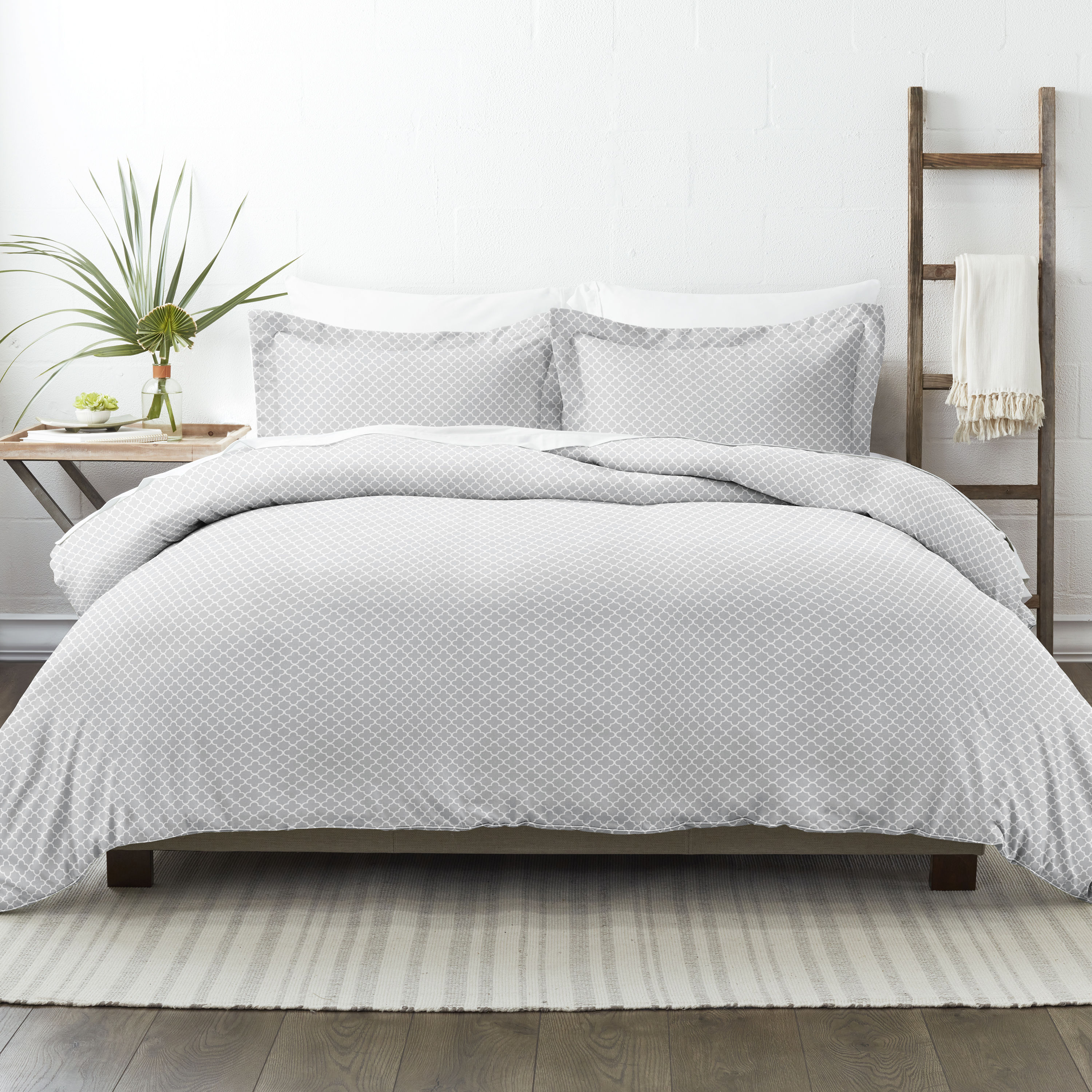 Ienjoy Home IEH-DUV-QUAD-K-GR bedding - View #2
