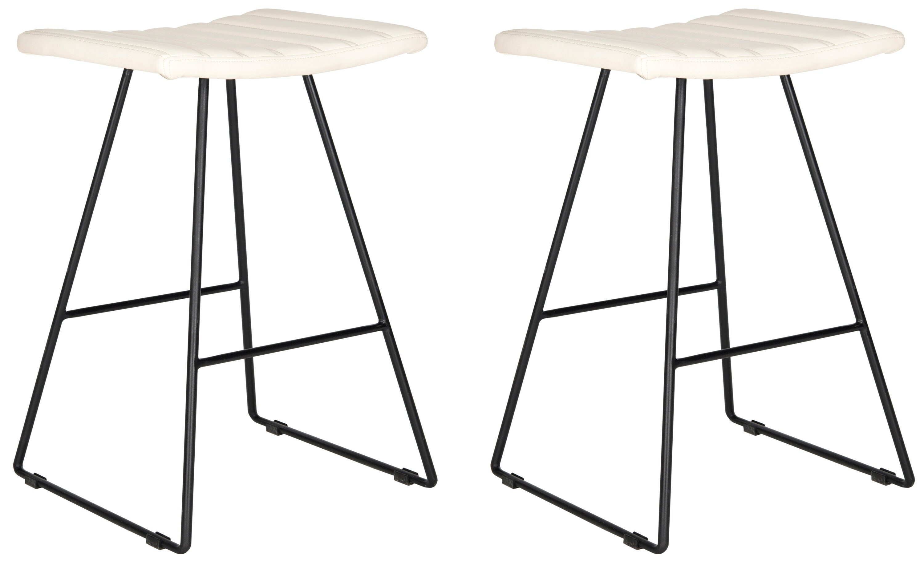 cream plastic bar stools