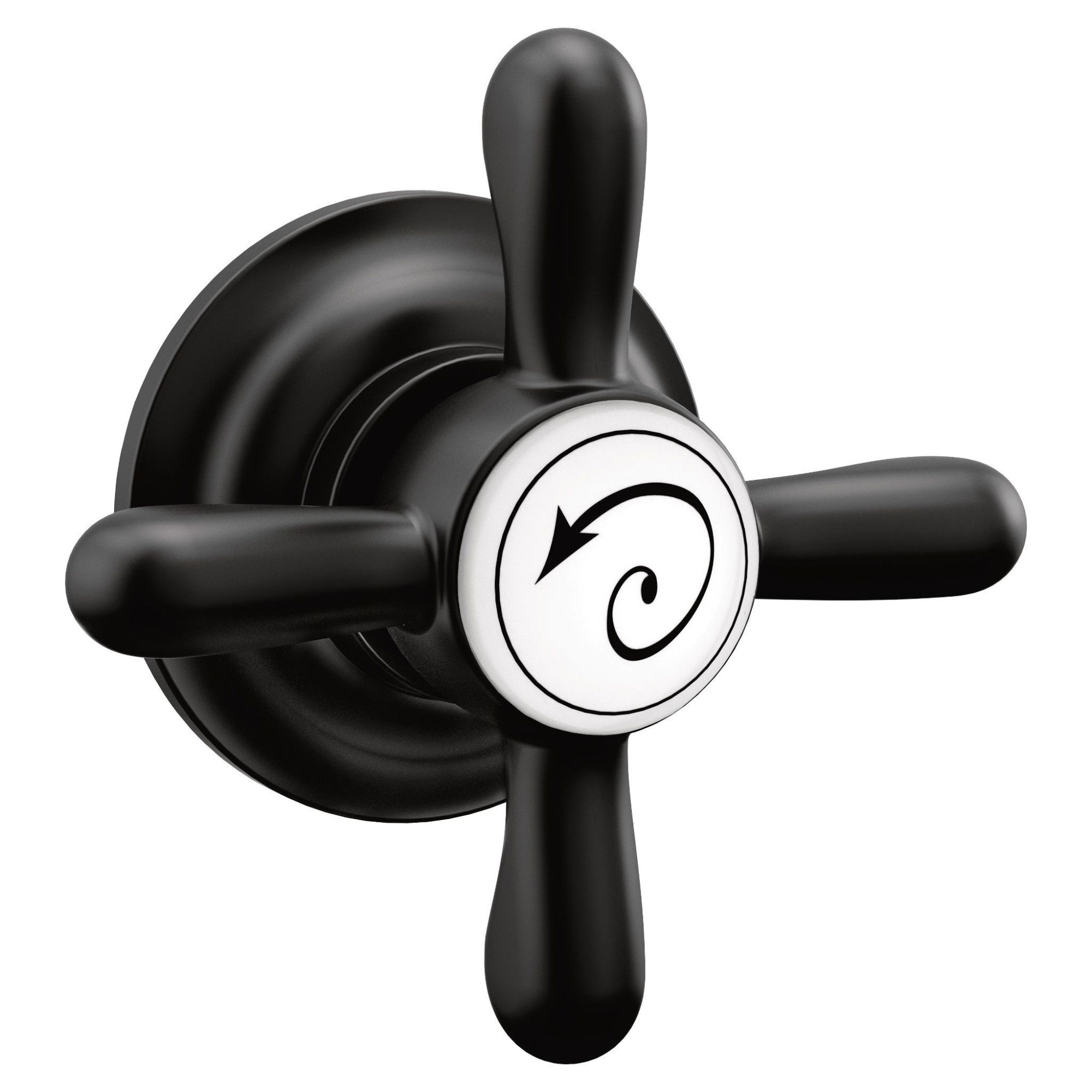 Moen YB8401BL Weymouth 8-in Front/Side Mount Matte Black Toilet lever