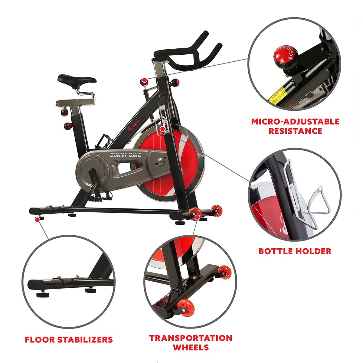 Sunny Health & Fitness SF-B1002C Exercise-Bikes - View #6