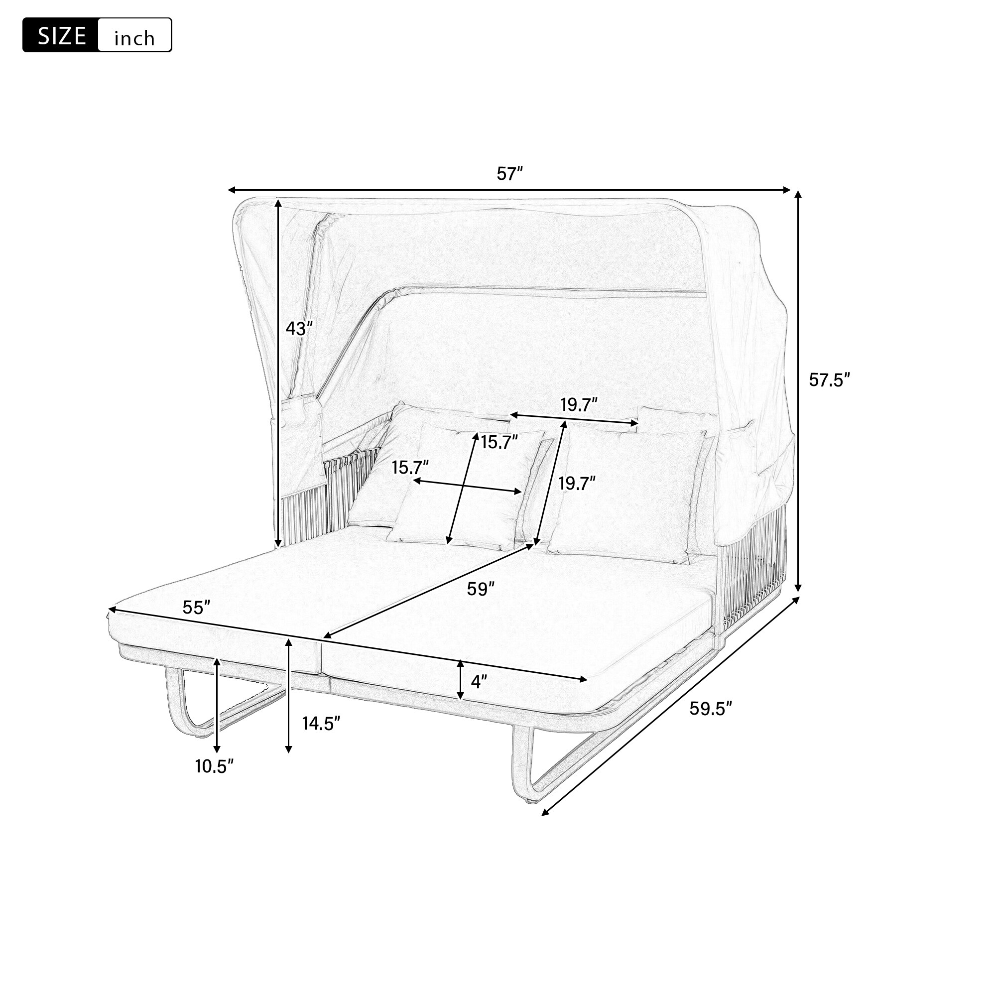 Bybafun YA3700738 Patio-Sofas-Daybeds - View #6