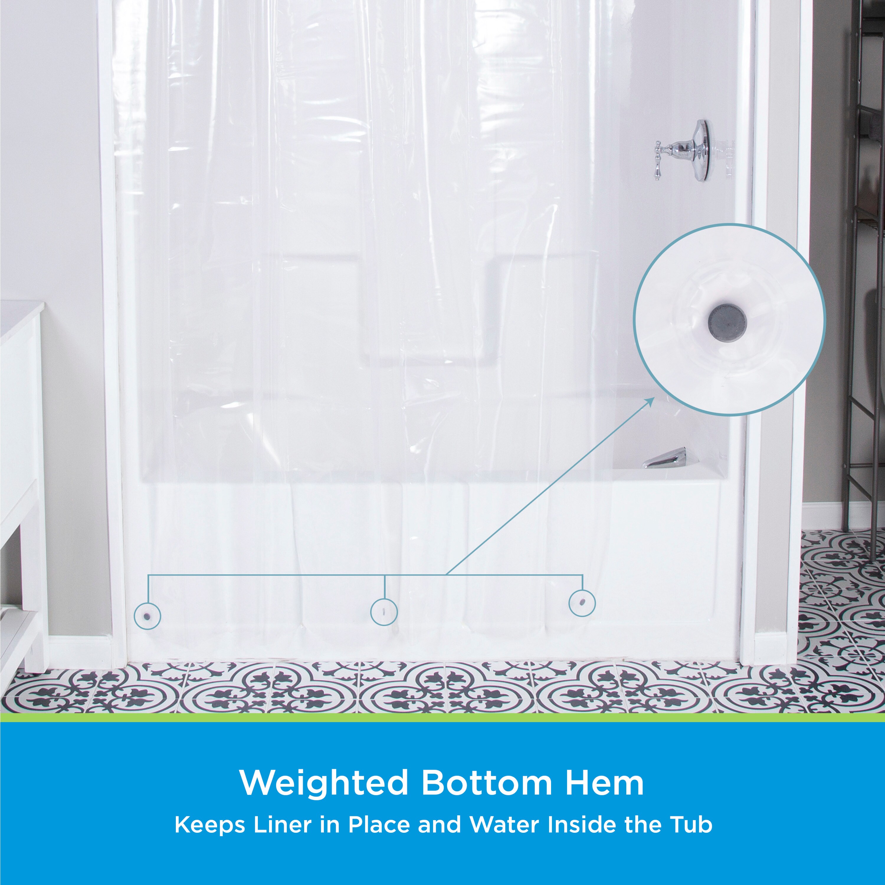 Kenney KN61165 Shower-Curtains-Liners - View #6