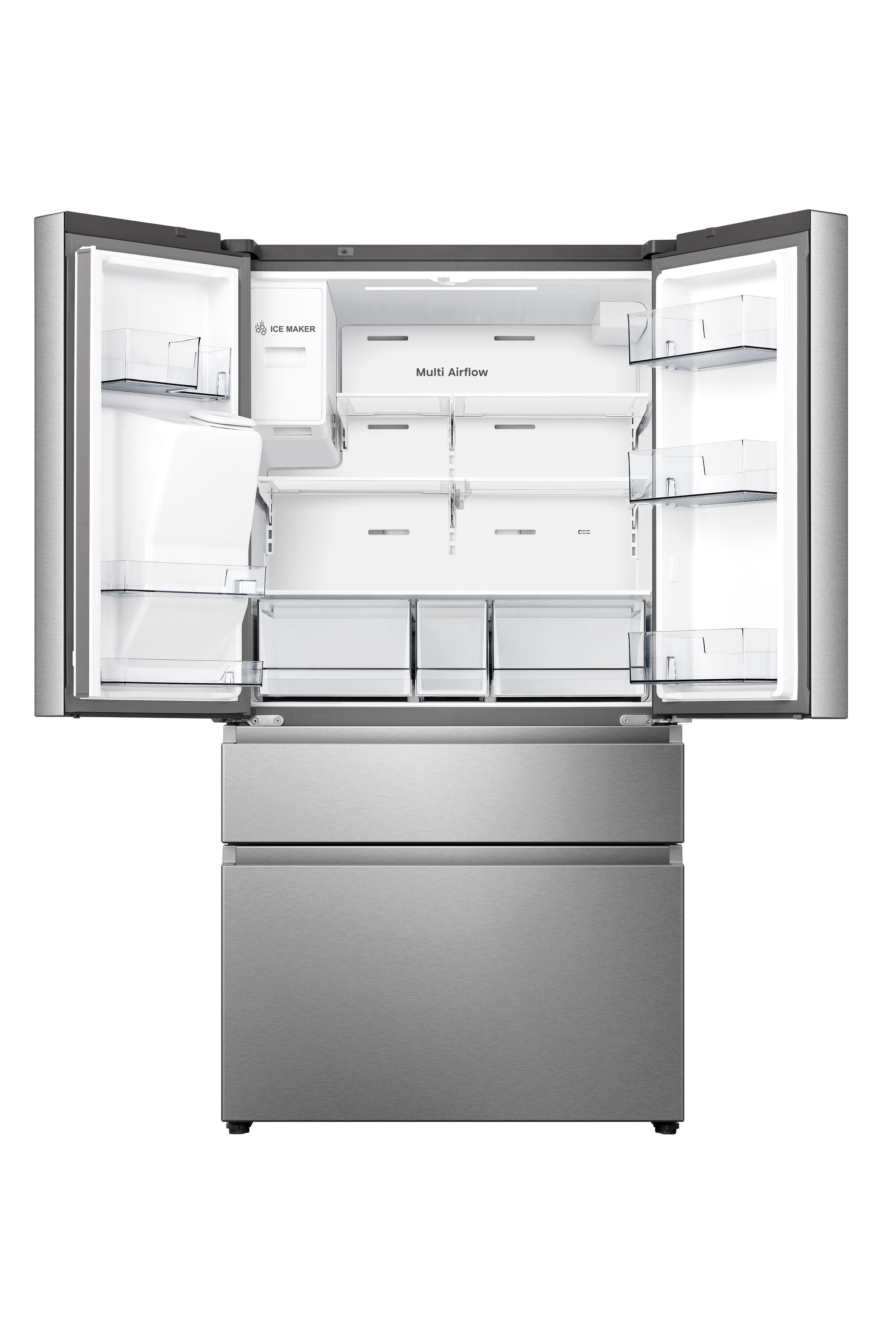 Hisense PureFlat 25.6-cu Ft 4-Door Smart French Door Refrigerator With ...