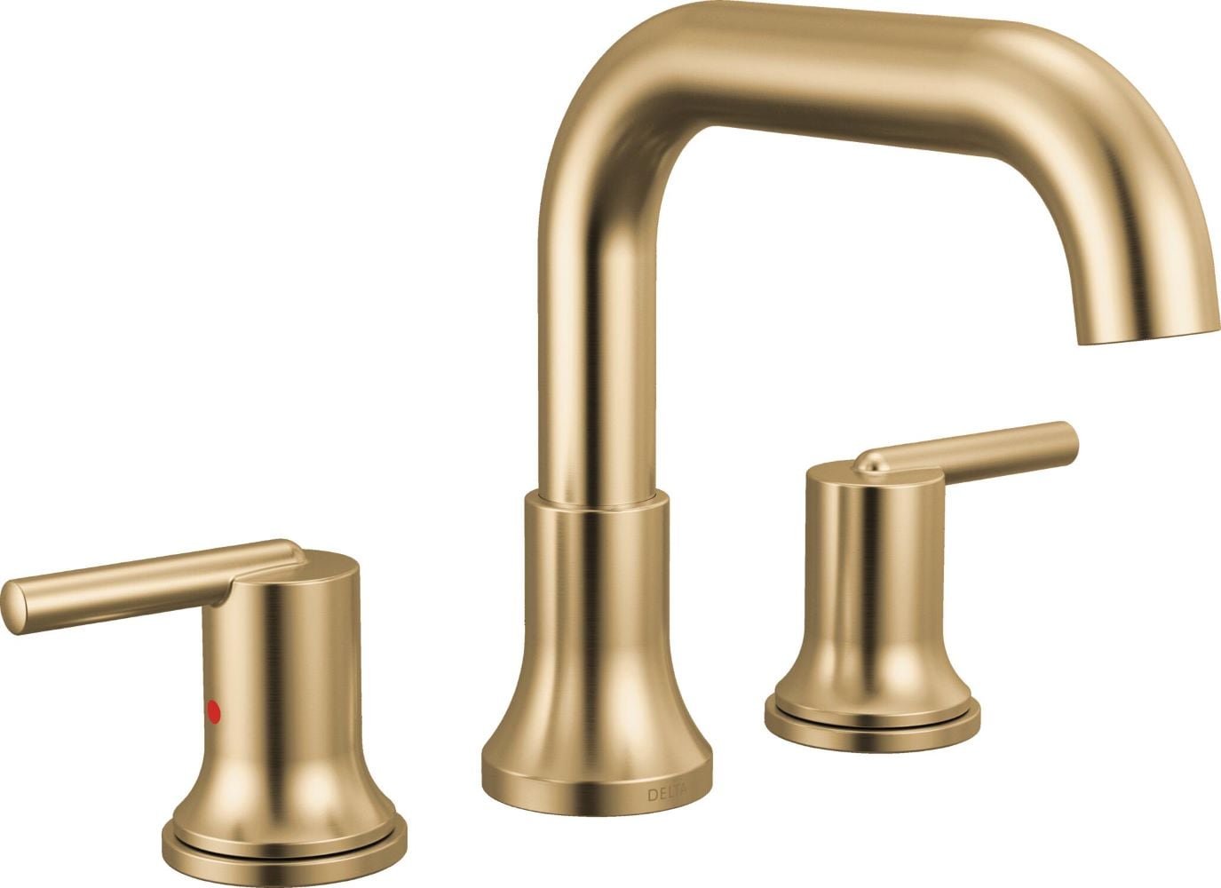 Delta T2754-CZ Trinsic Champagne Bronze 2-handle Deck-mount Roman Low-arc Bathtub Faucet