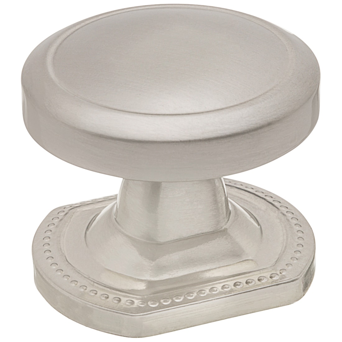 allen + roth 40920 Satin nickel Round Transitional Cabinet Knob