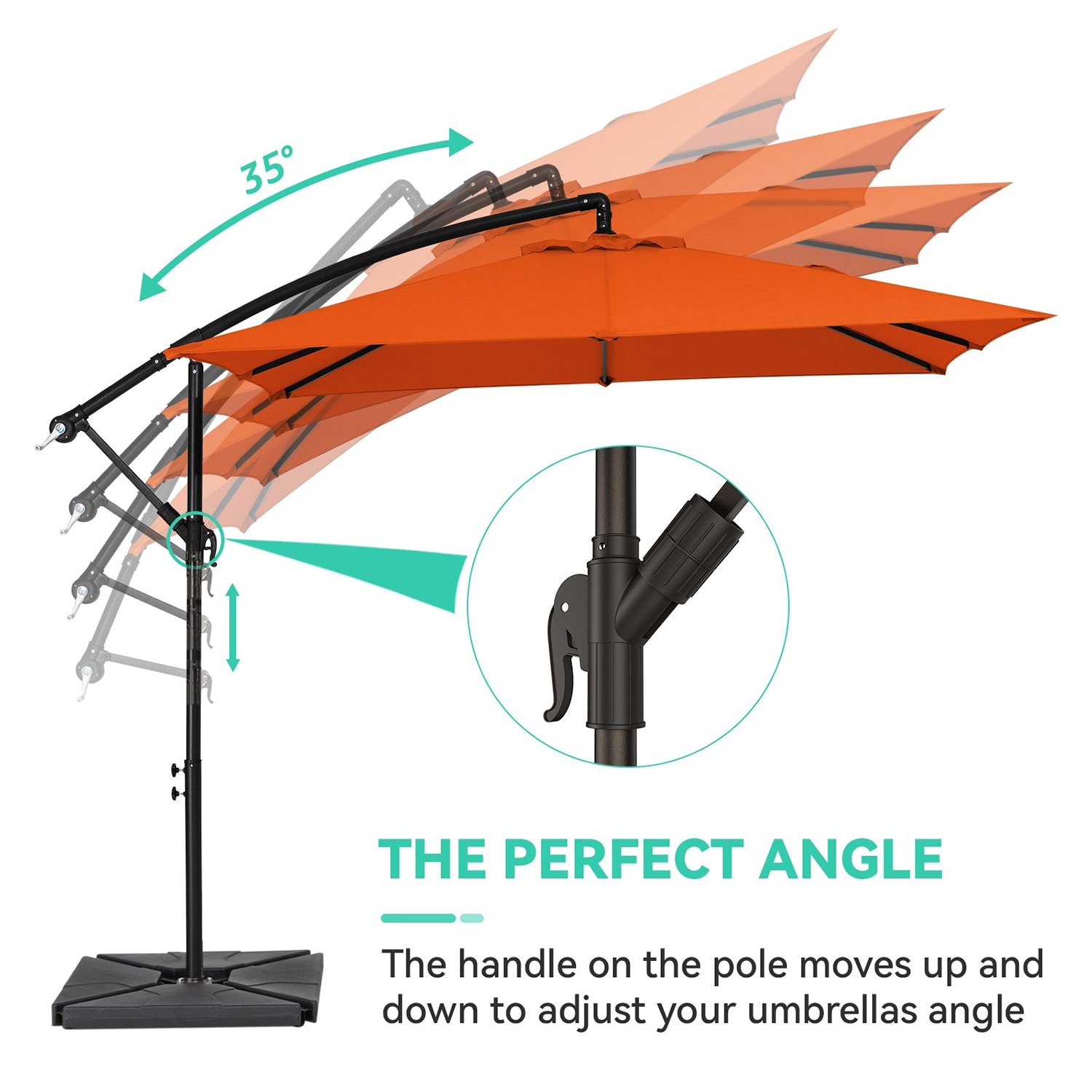 JEAREY JE-QTXJS+DZ-8X8FT-OR Umbrellas-2 - View #4
