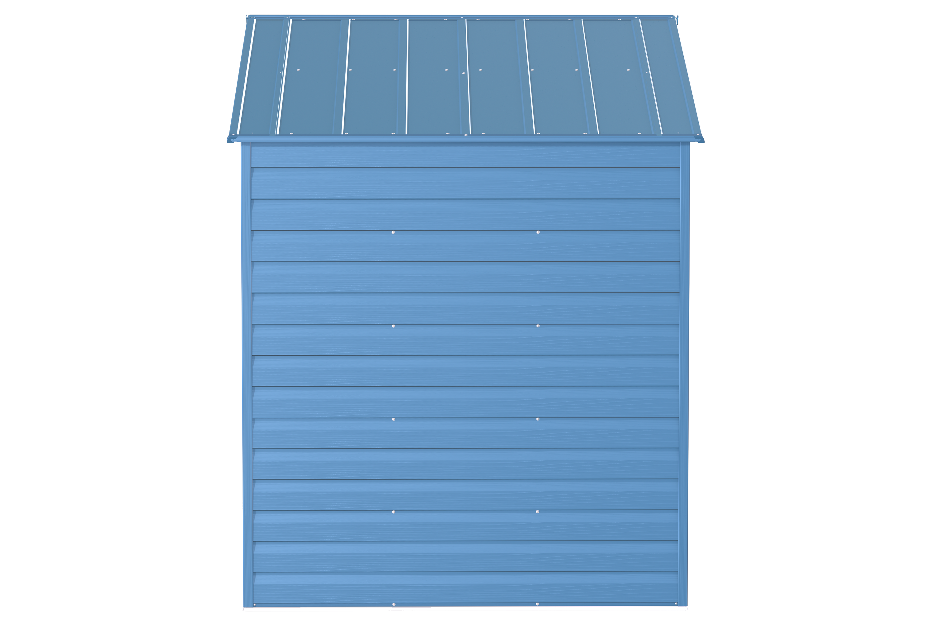 8 ft. x 6 ft. Blue Grey Galvanized Steel Storage Shed