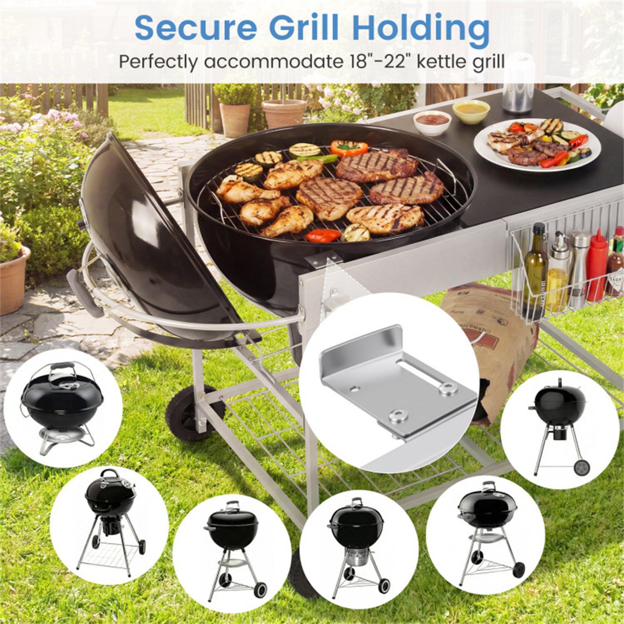 BABOOM BOM-12394DK-CO Grill-Carts-Grill-Stands - View #9
