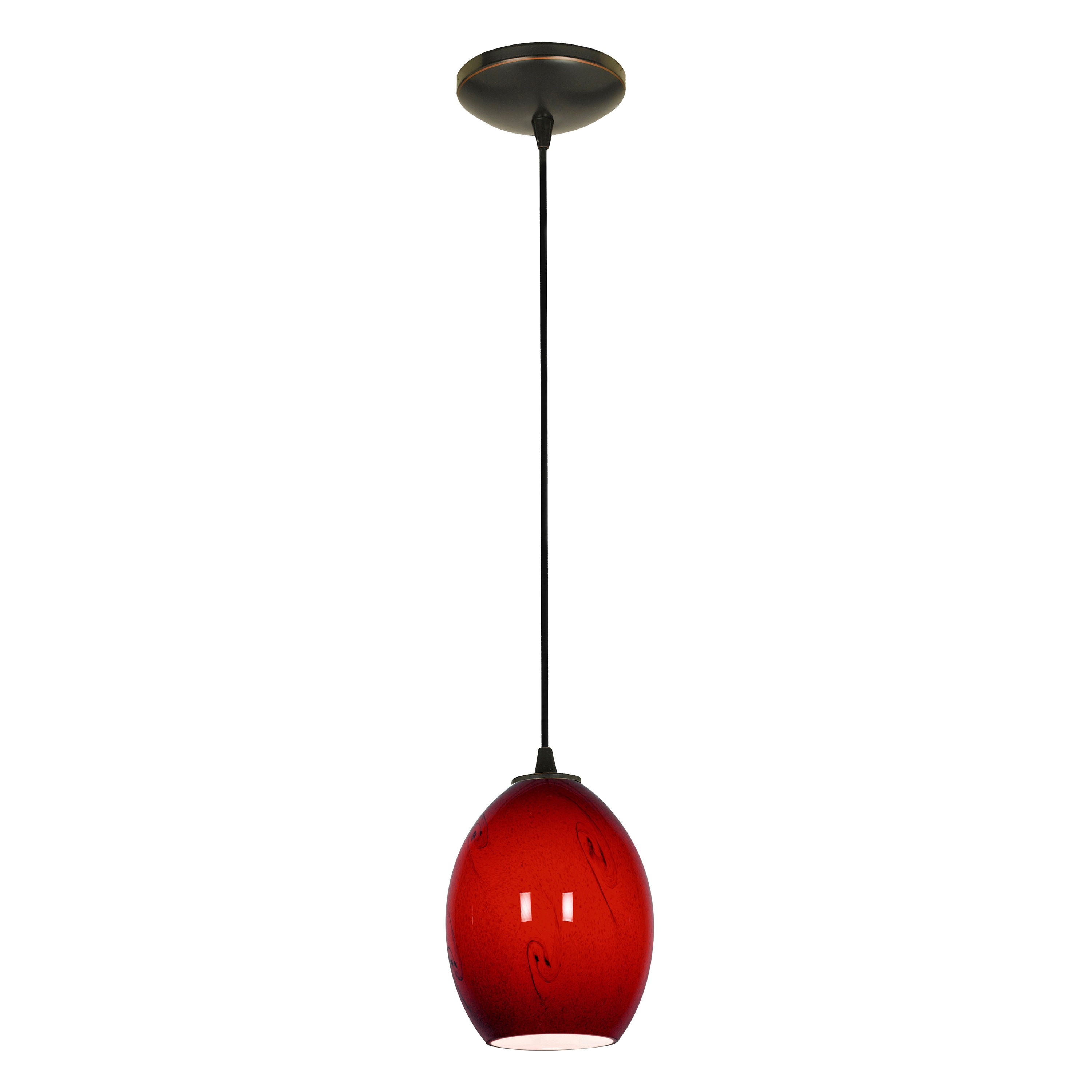 Access Lighting 28023-3C-ORB/RUSKY Brandy FireBird Oil Rubbed Bronze Modern/contemporary Geometric Mini Hanging Pendant light