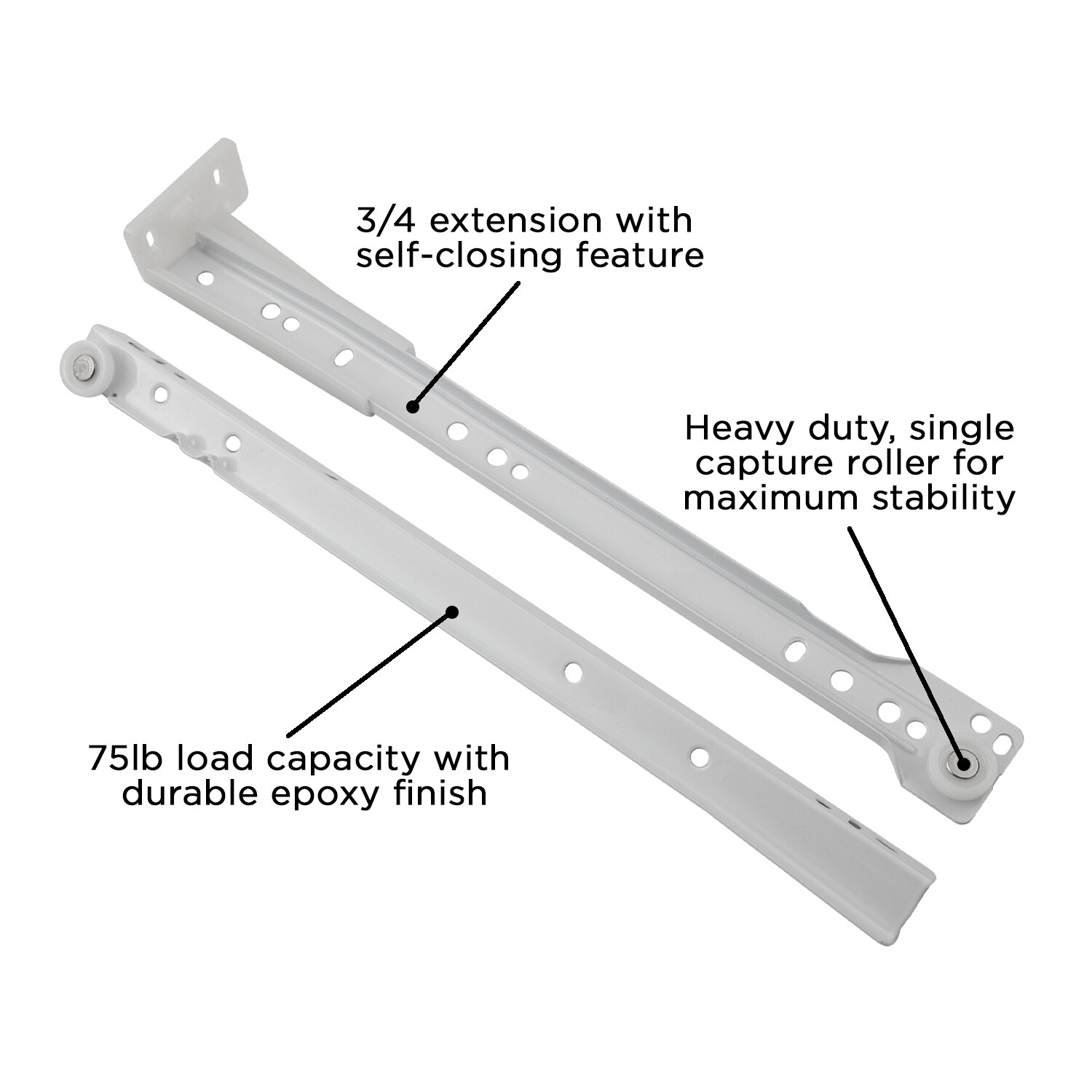 Hickory Hardware P1700/14-W Drawer-Slides - View #4