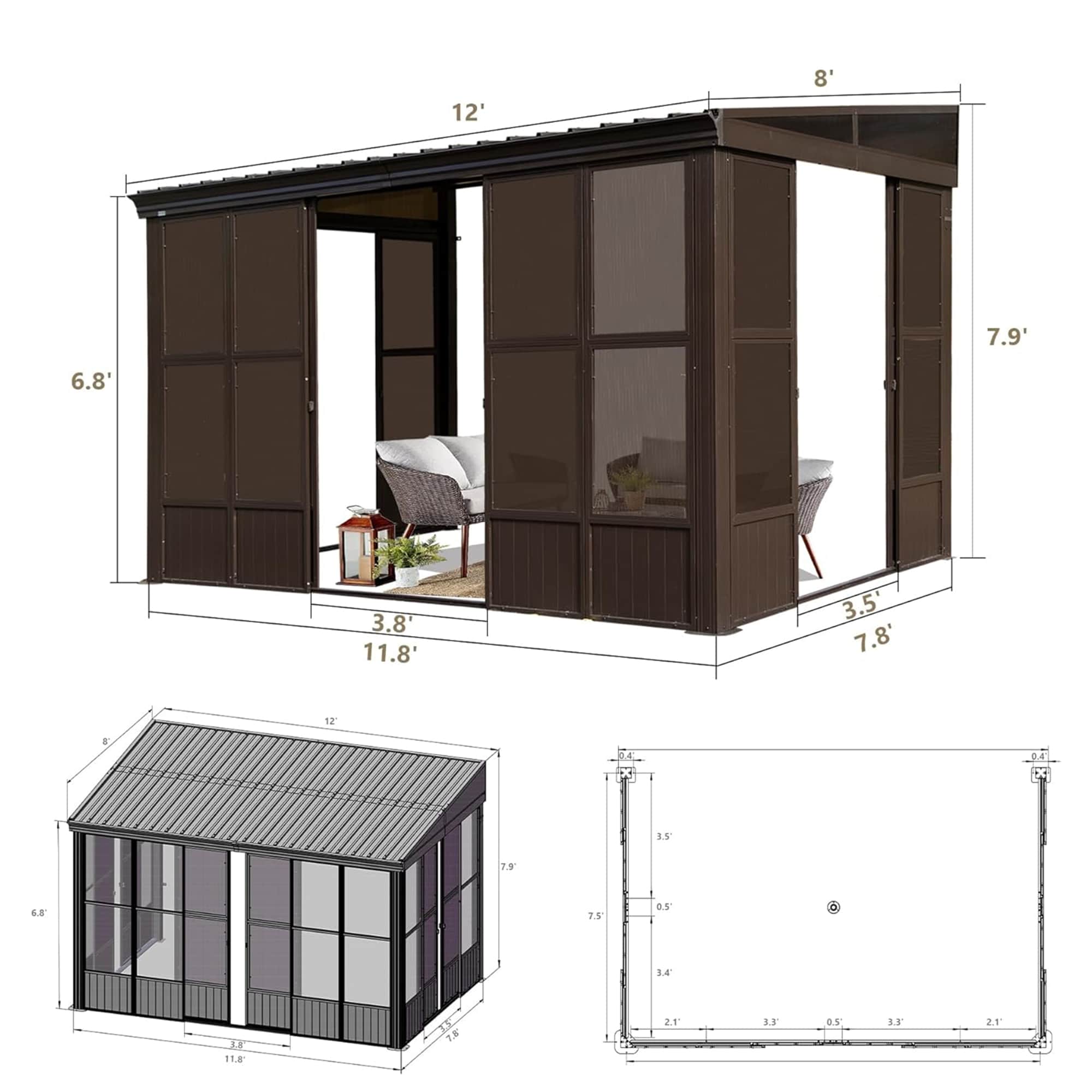 Dimakai DK-MF167102 Wood-Resin-Gazebos - View #10