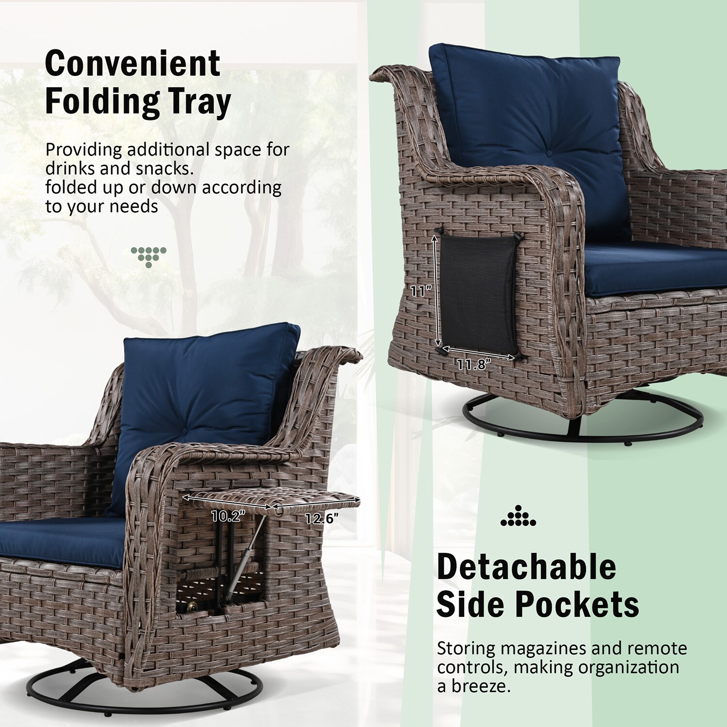 SINOFURN SYA100016BL Patio-Conversation-Sets - View #7