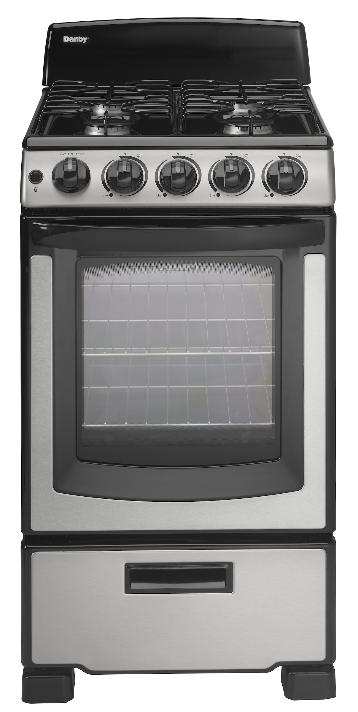  Danby Designer 20-In. Electric Range with Coil Elements and  2.3-Cu. Ft. Oven Capacity in Stainless Steel/Black : Appliances