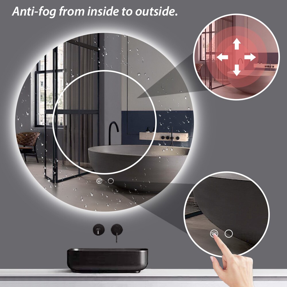 Keonjinn LW-JZ-BGSSW-R100 Framed-Bath-Mirrors - View #5