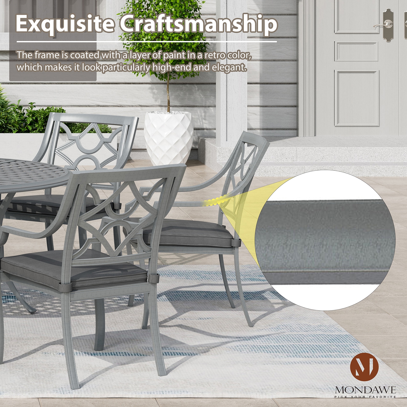 Mondawe MOODCAKLGY6 Patio-Chairs - View #8