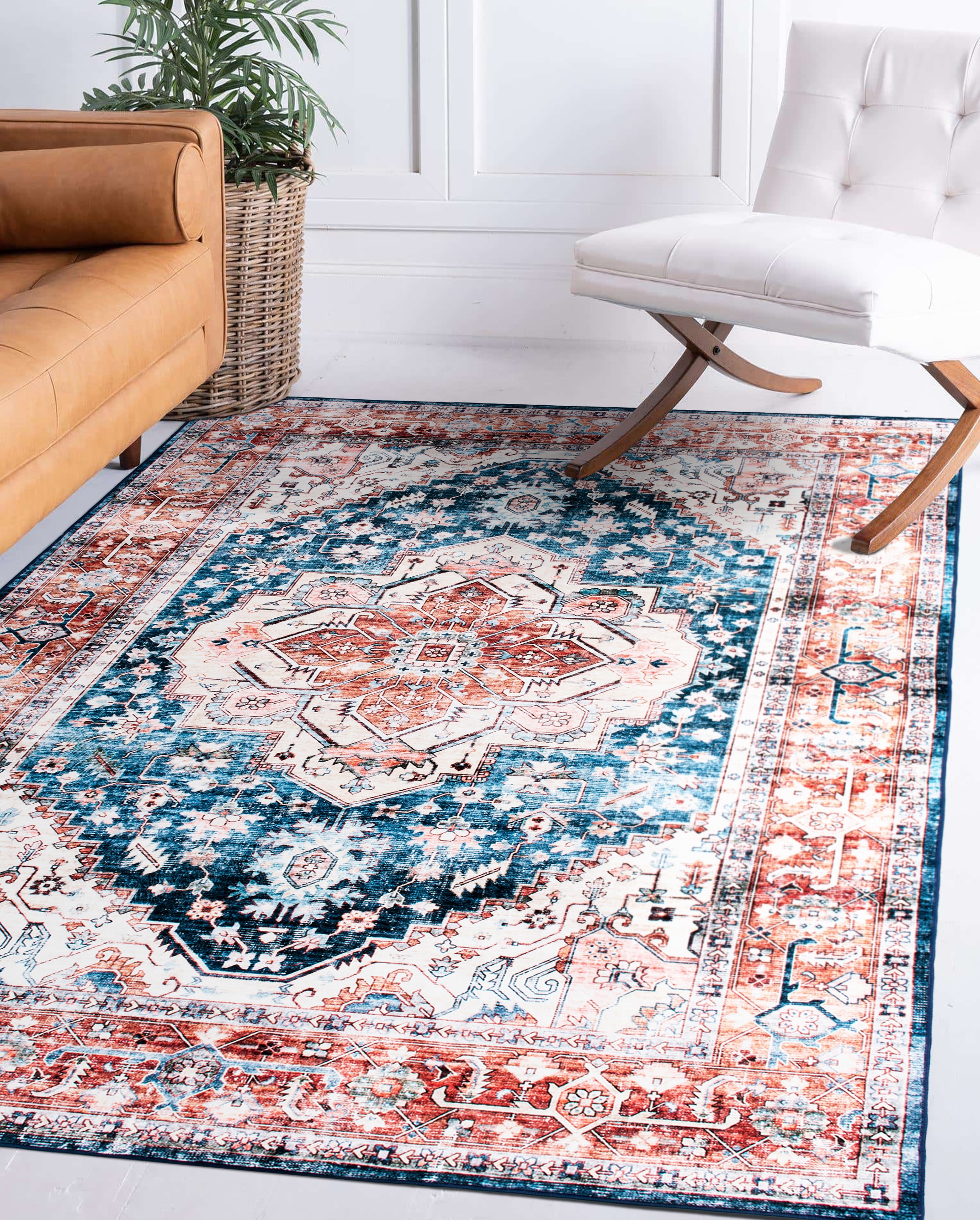 World Rug Gallery 7018BLUE5X7 rugs - View #4