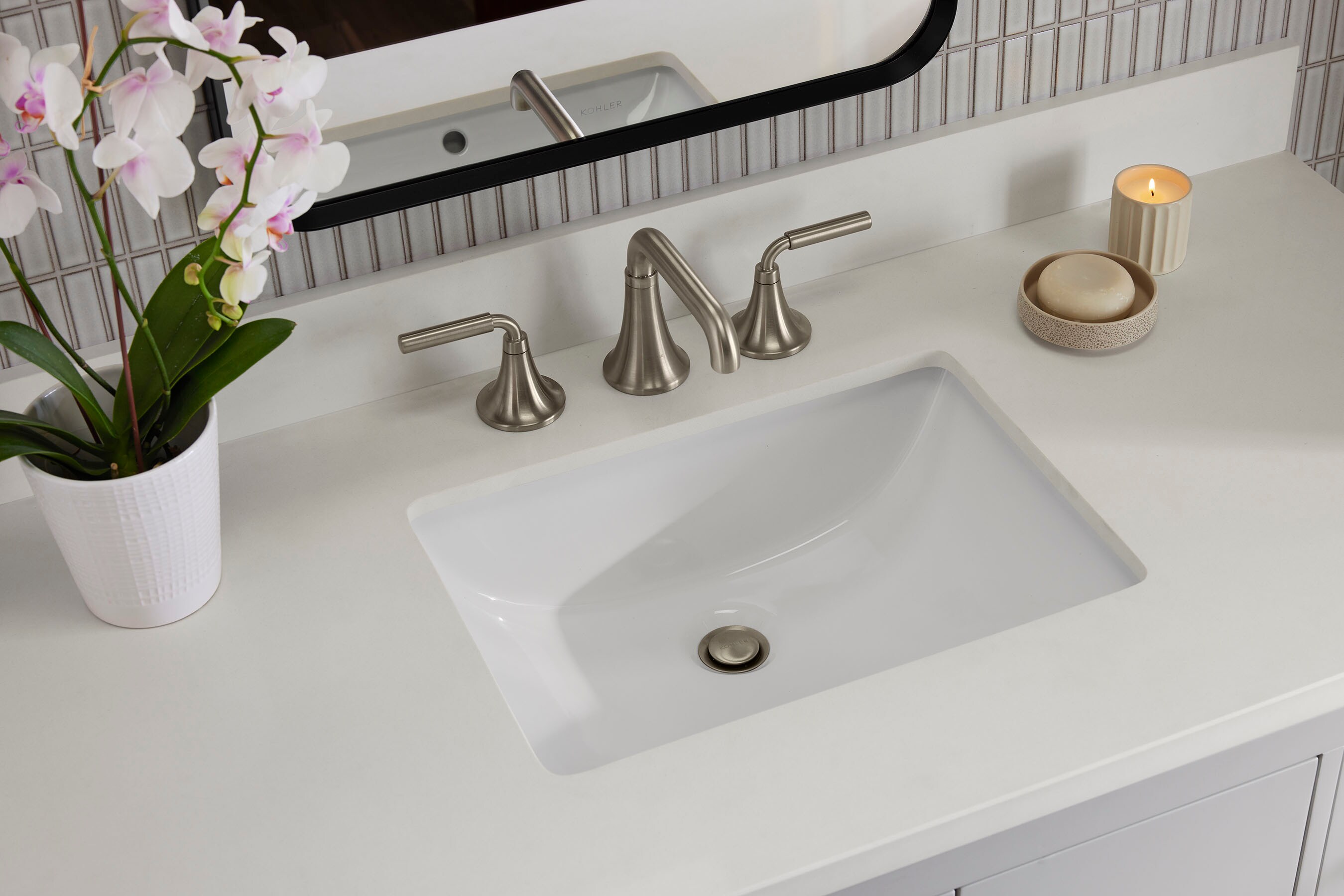 Kresla 48" Atmos Grey Freestanding Bathroom Vanity with Quartz Top