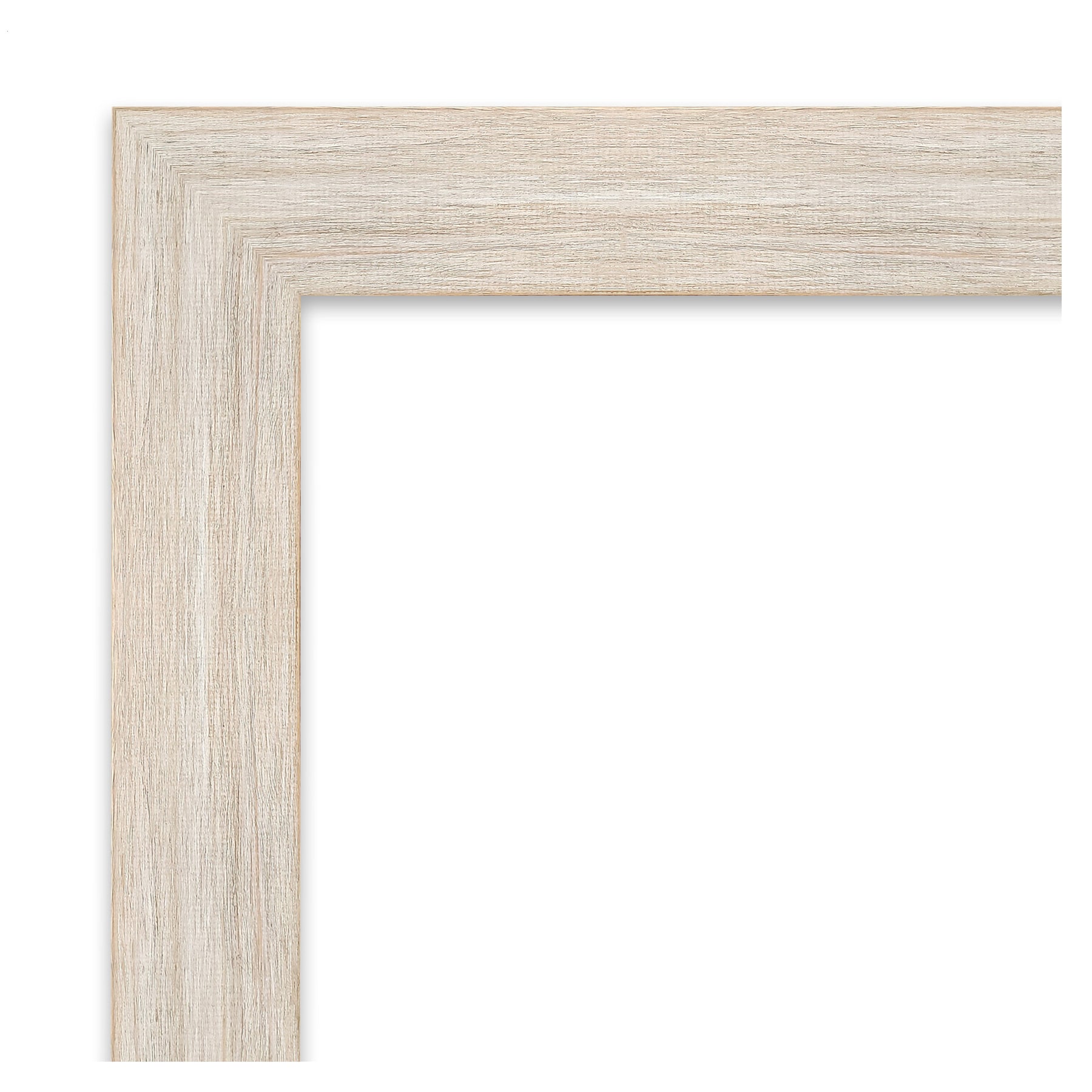 Amanti Art Hardwood Whitewash Narrow Frame 19-in W x 23-in H White ...