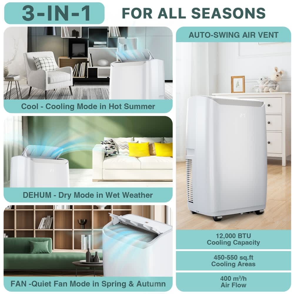 Qeetex LSHQQPHO-10HTZUF4 Portable-Air-Conditioners - View #4