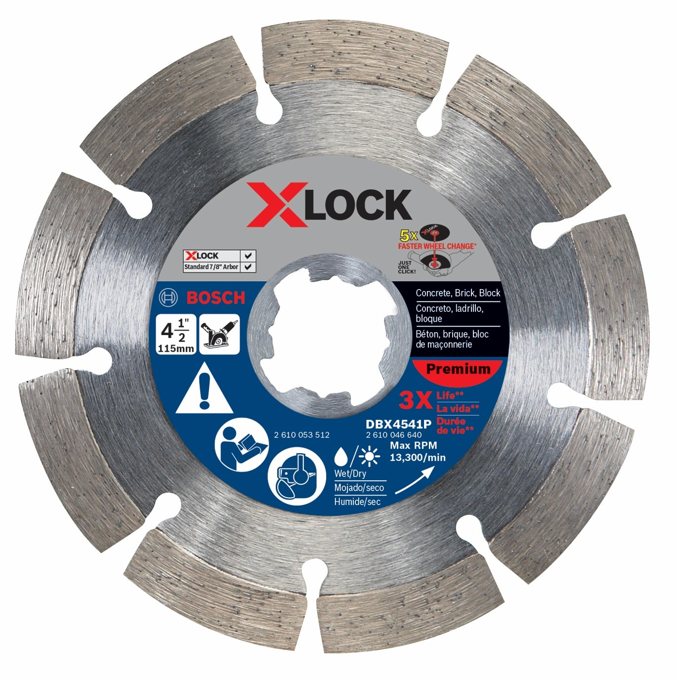 Bosch X-Lock 4.5-in Diamond Cutting/Grinding Wheel in the 