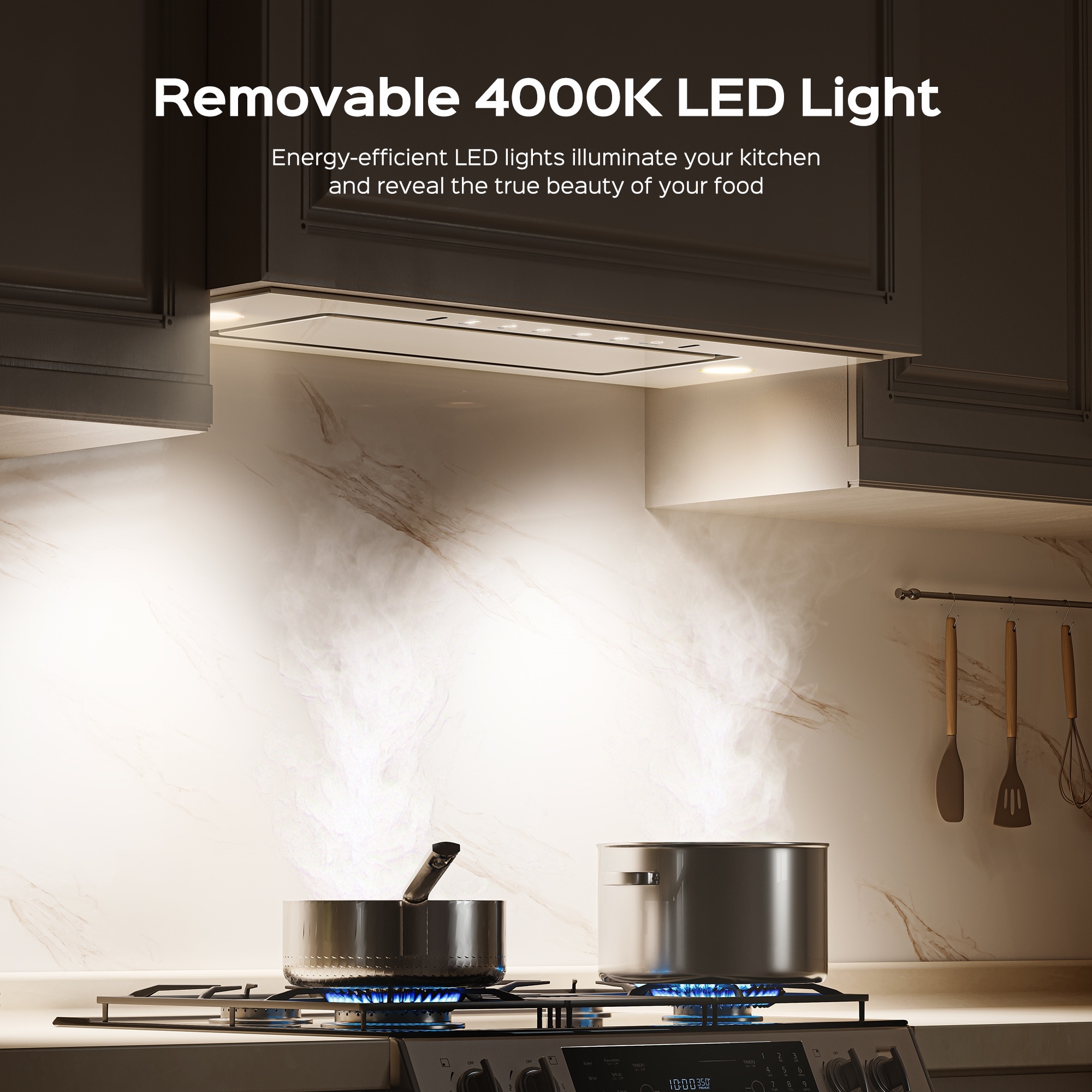 VIKIO B0130W Undercabinet-Range-Hoods - View #7