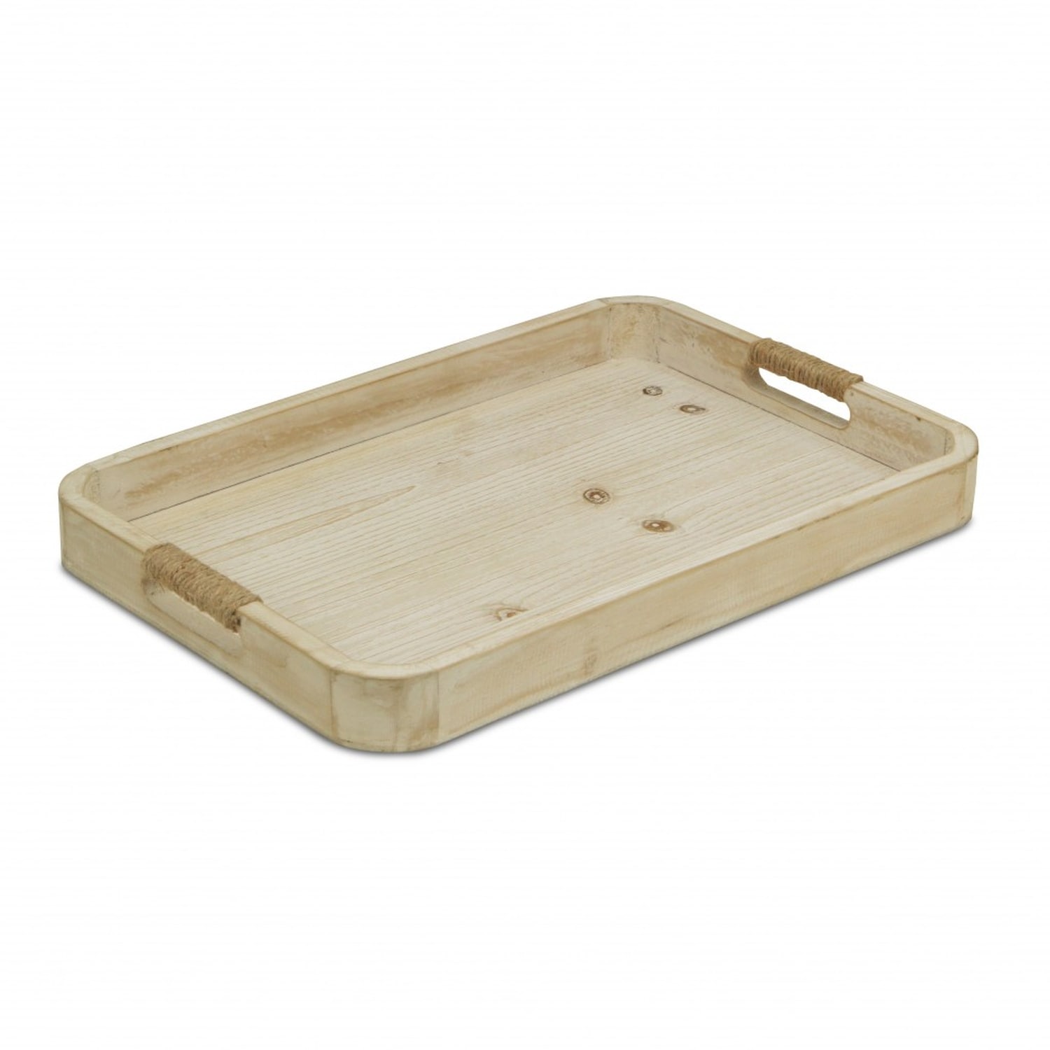 HomeRoots 4000401780 1.5-in x 17.25-in White Rectangle Serving Tray