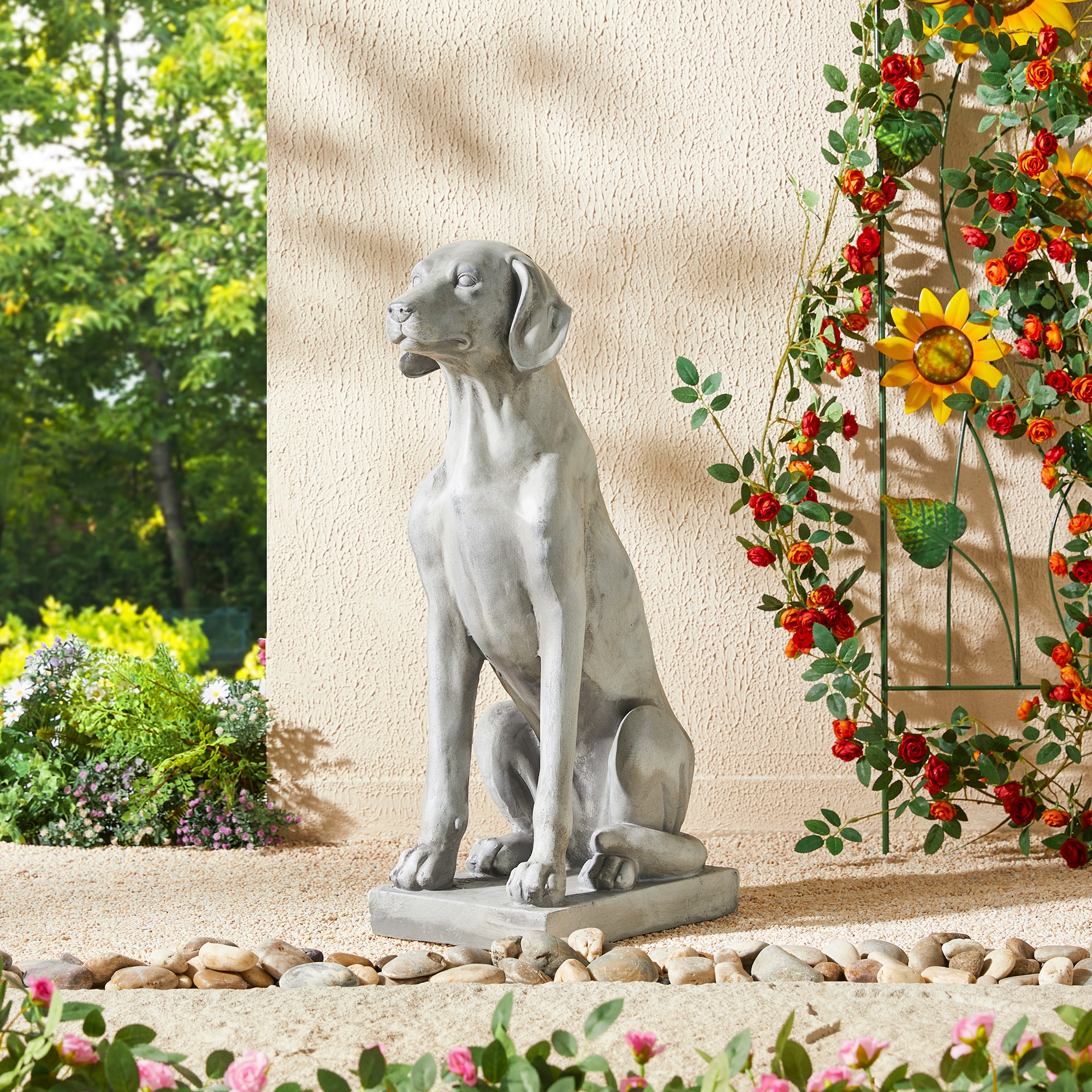 Glitzhome GH2025400006 Garden-Statue - View #2