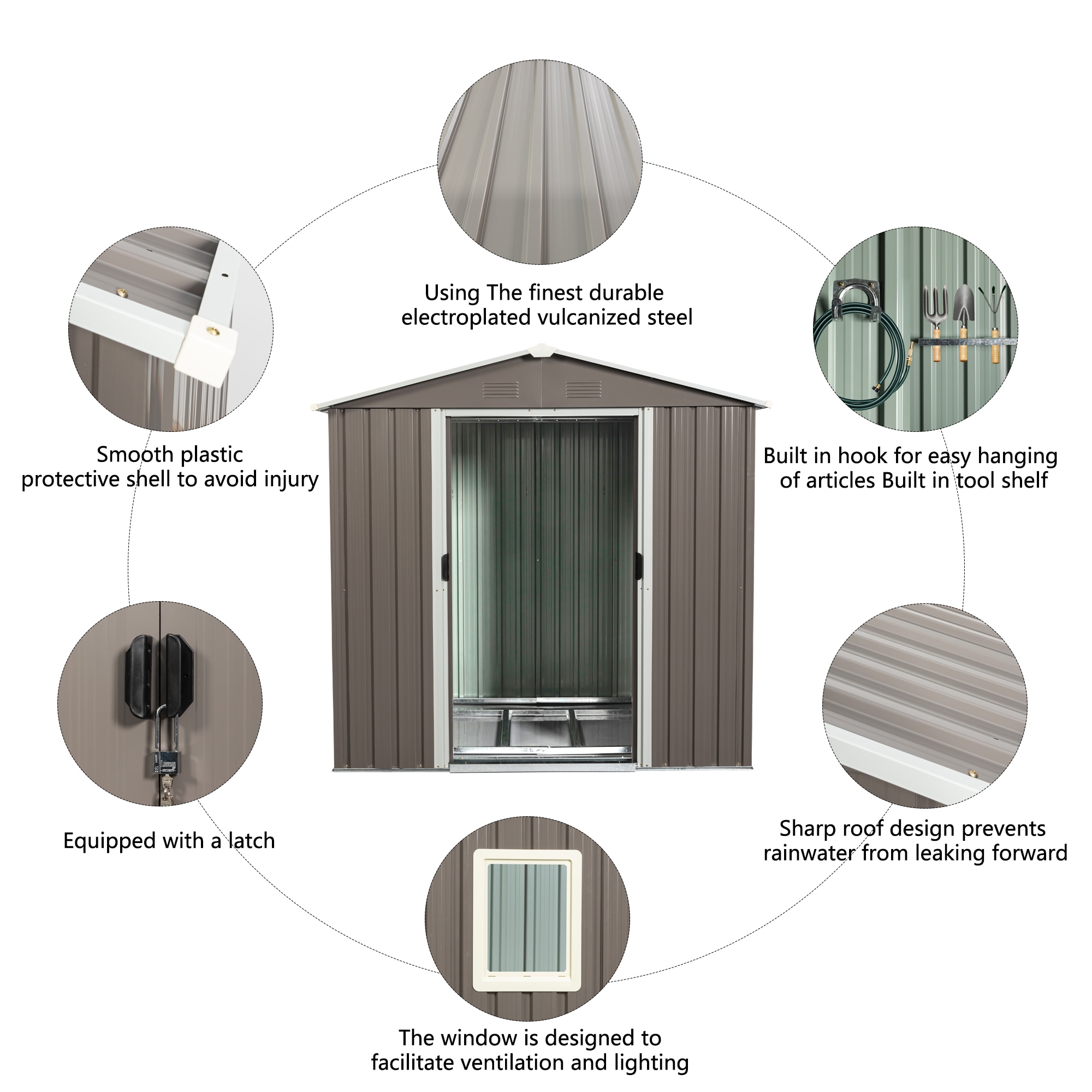 Poinic CURDS-71036-540 Metal-Storage-Buildings-Sheds - View #7