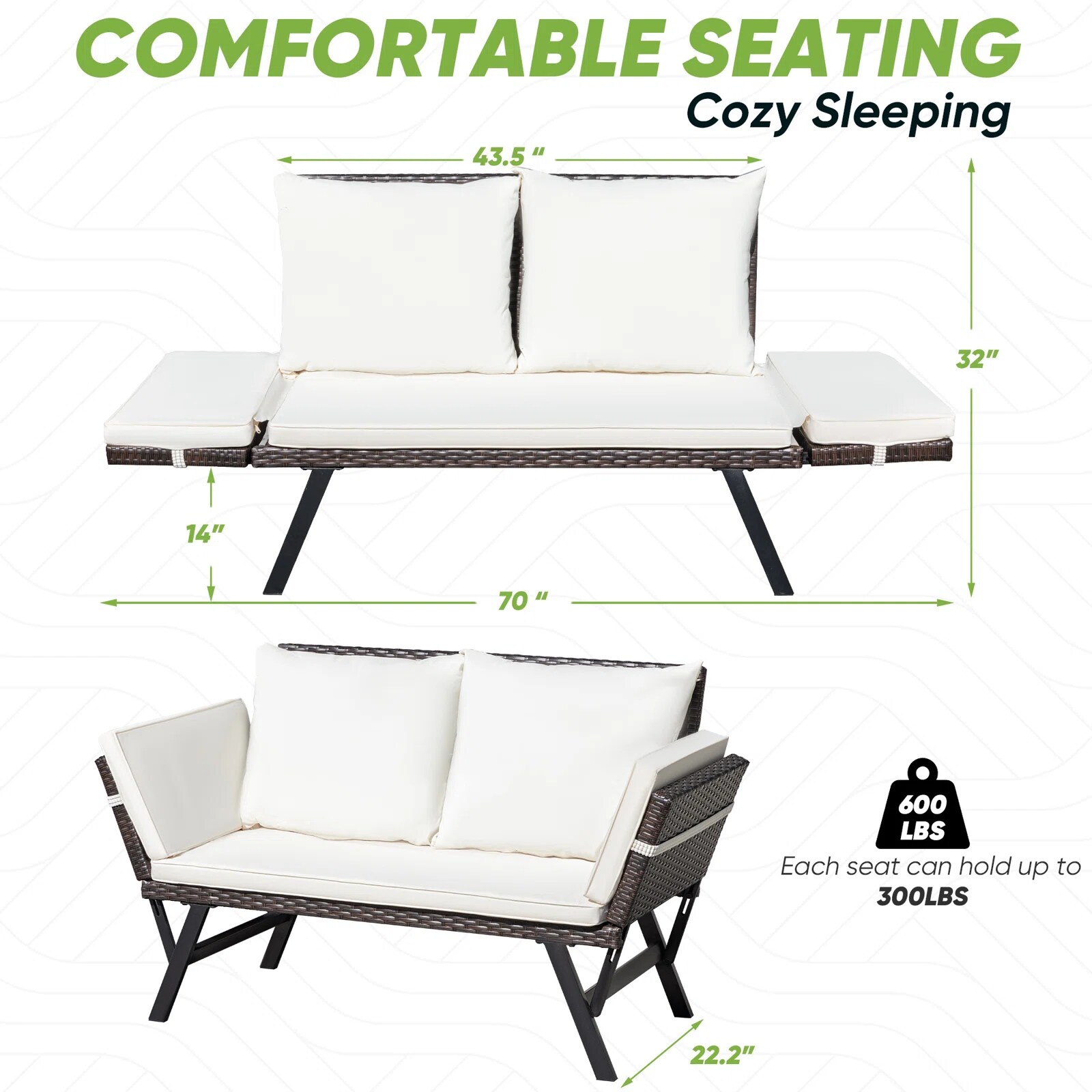 Vineego LS-LCRF22-0102-8BG benches - View #7