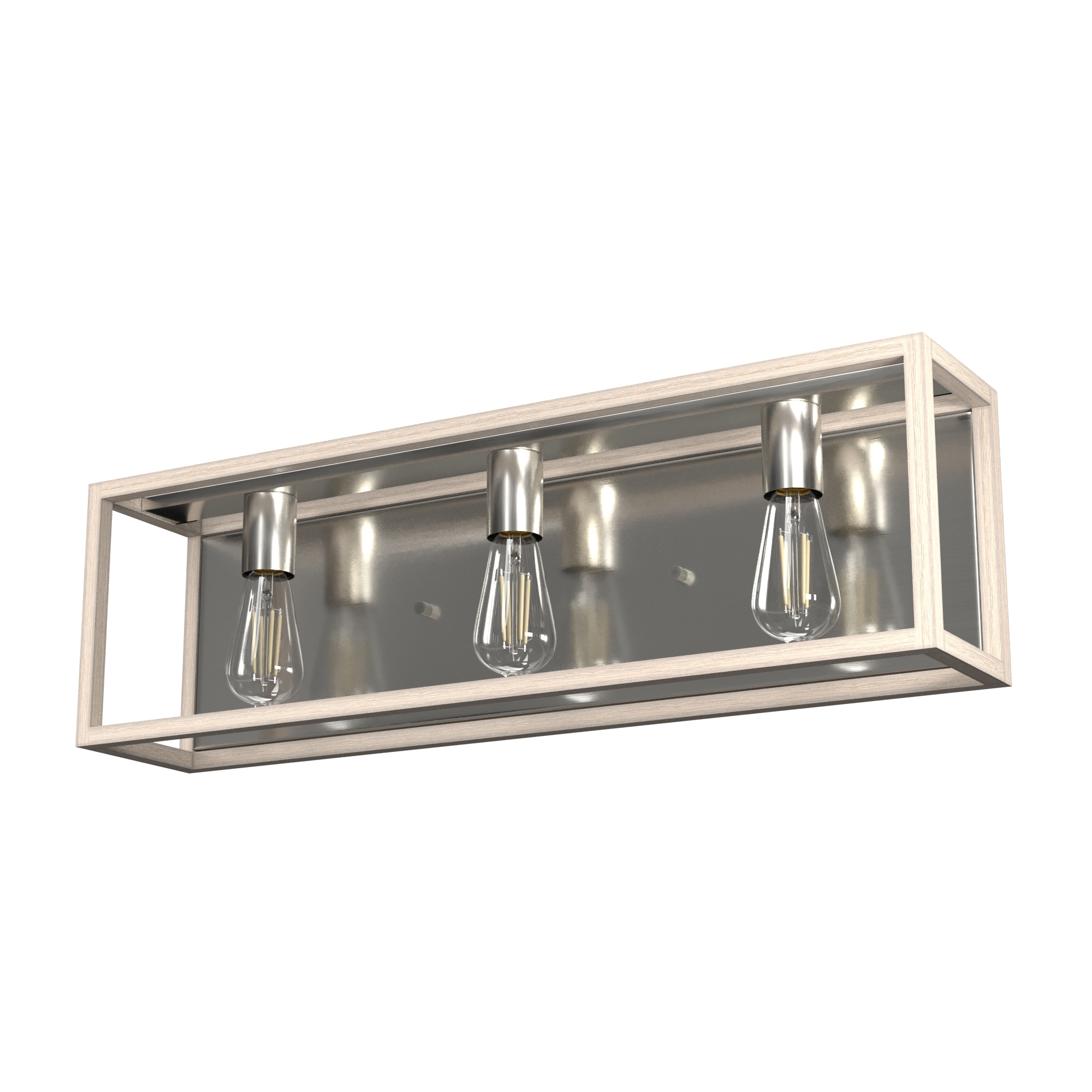 Hunter 19674 Squire Manor 5-in 3 -Light Brushed Nickel Modern/contemporary Vanity light