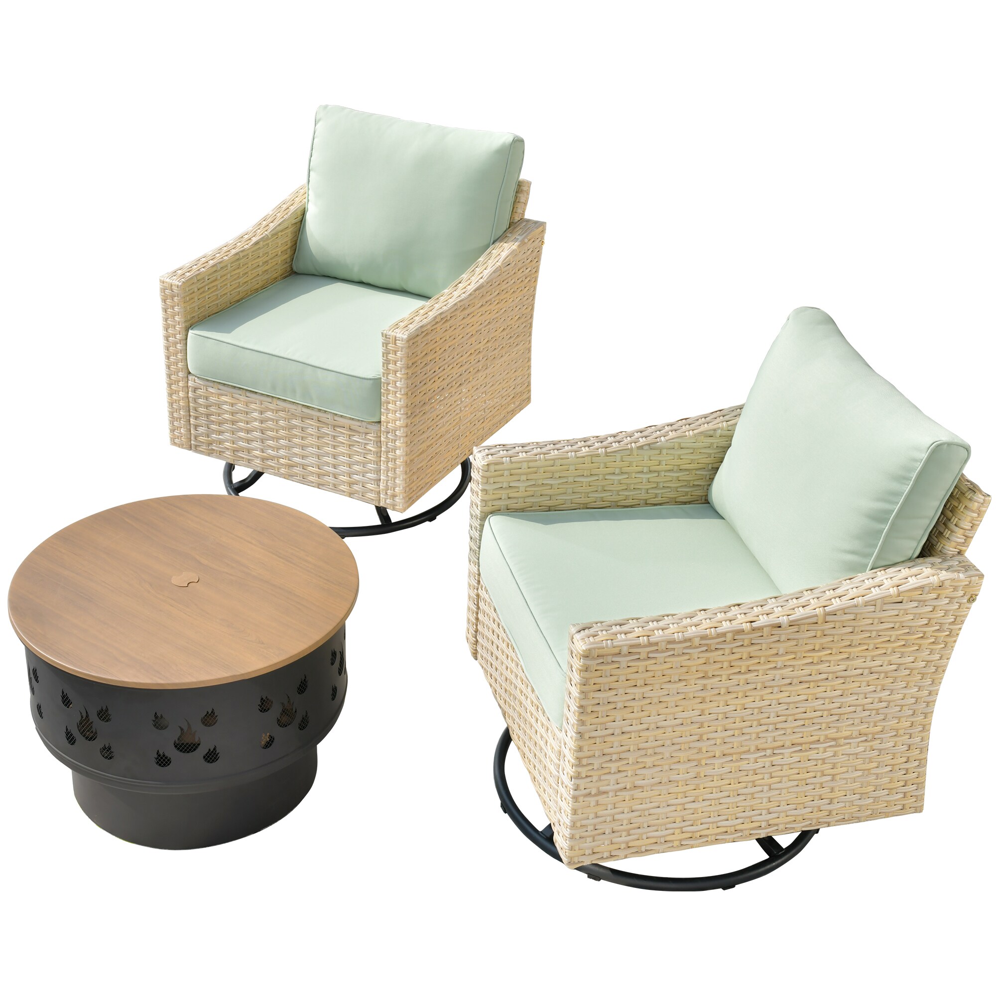 weaxty HMBYM307YZDAR903 Patio-Conversation-Sets - View #2