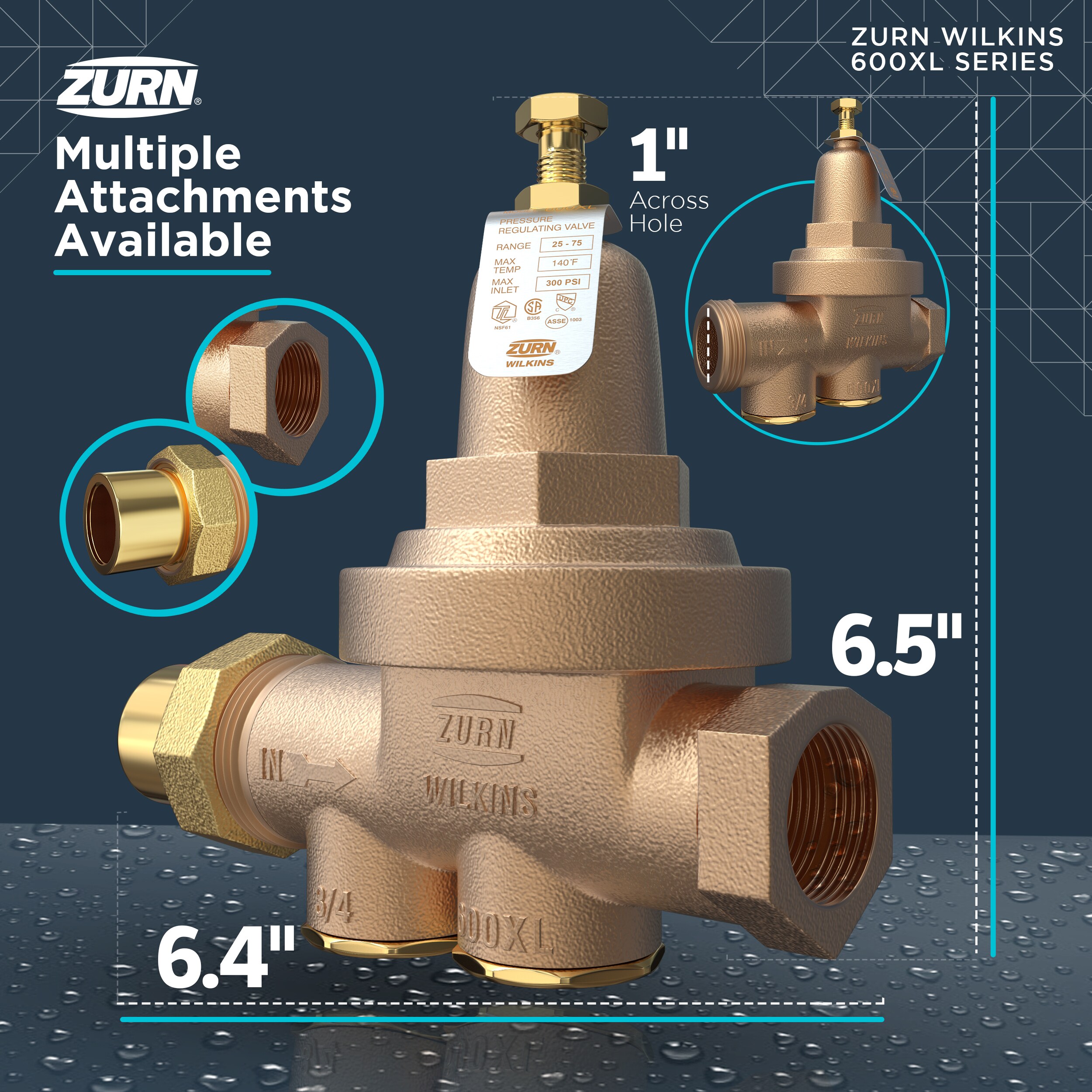 Zurn Wilkins 1-600XLHR Pressure-Relief-Valves-Regulators - View #9