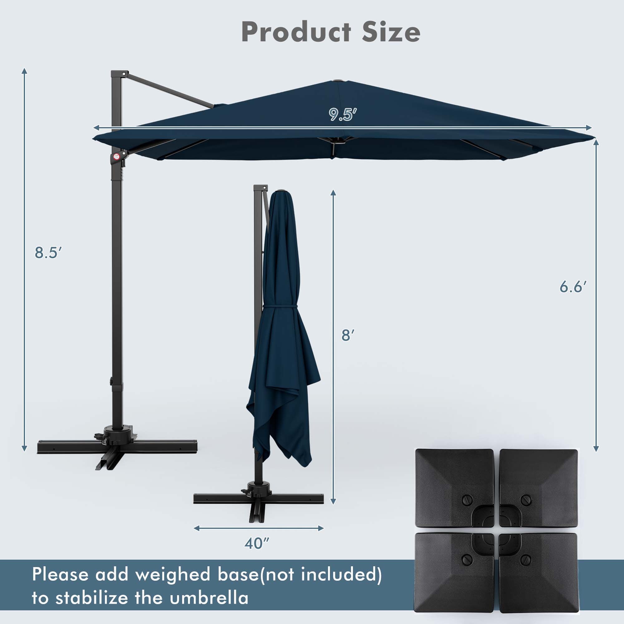 Costway NP10888NY Umbrellas-2 - View #2