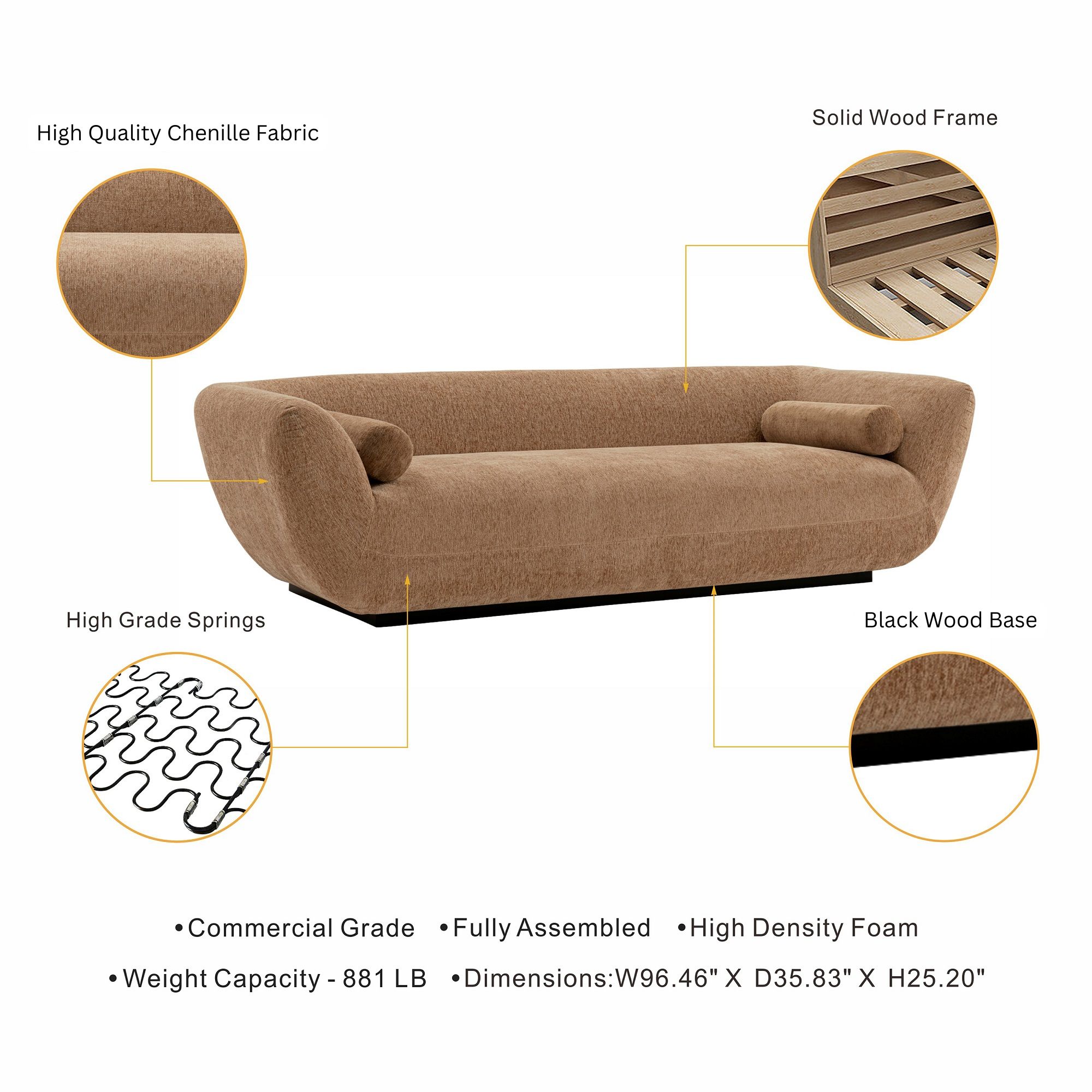 Manhattan Comfort SF011-LB Sofas-Loveseats - View #4