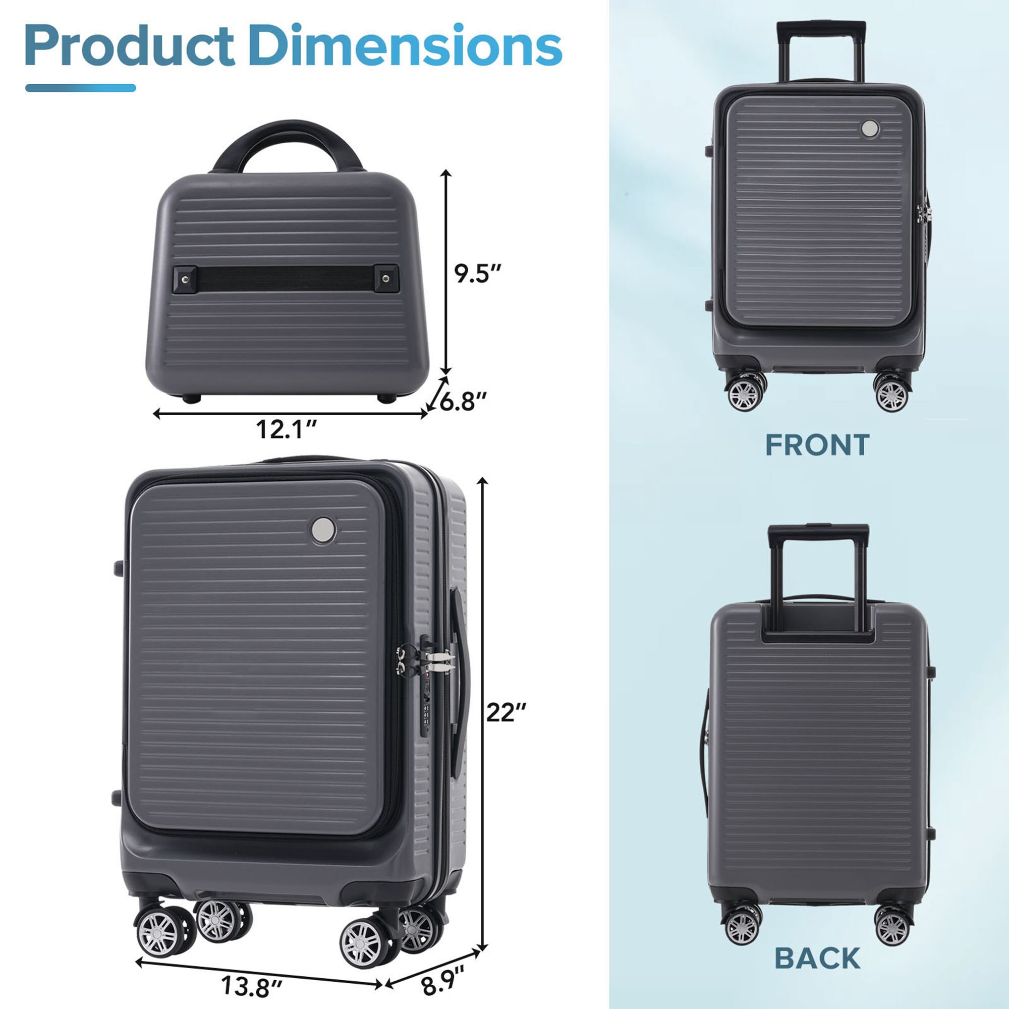 Bybafun YD9500046 Luggage-And-Luggage-Sets - View #4