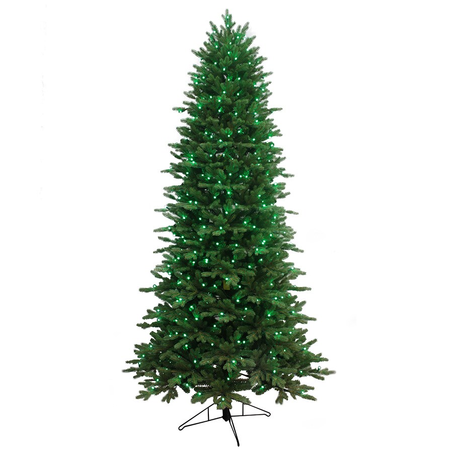 GE 7.5 ft Aspen Fir Pre lit Slim Artificial Christmas Tree with