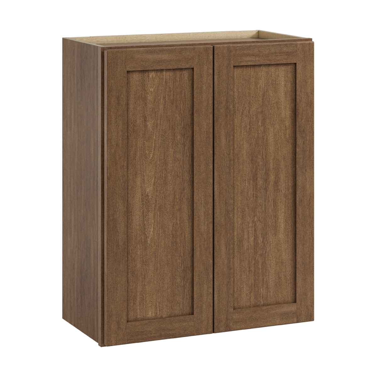 Whalen CLICK-IT LWSCLICK-29LW Sherwood Hills 24-in W x 30-in H x 12-in D Walnut Birch Wall Ready to assemble Plywood Cabinet (Raised Panel Shaker)