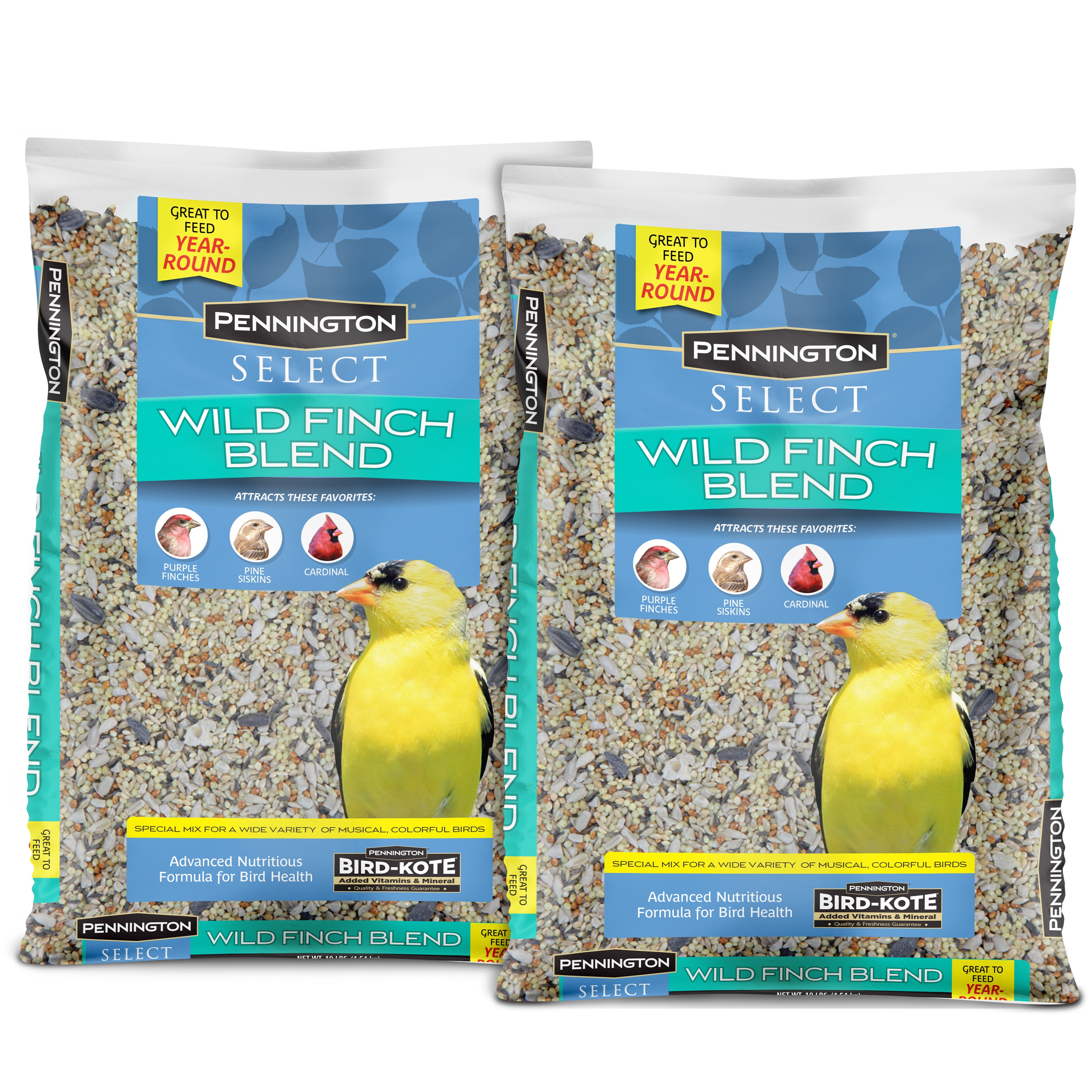 Pennington 100552026 Select Wild Finch Twin Pack (blend) Bird seed 10 Pound(s)